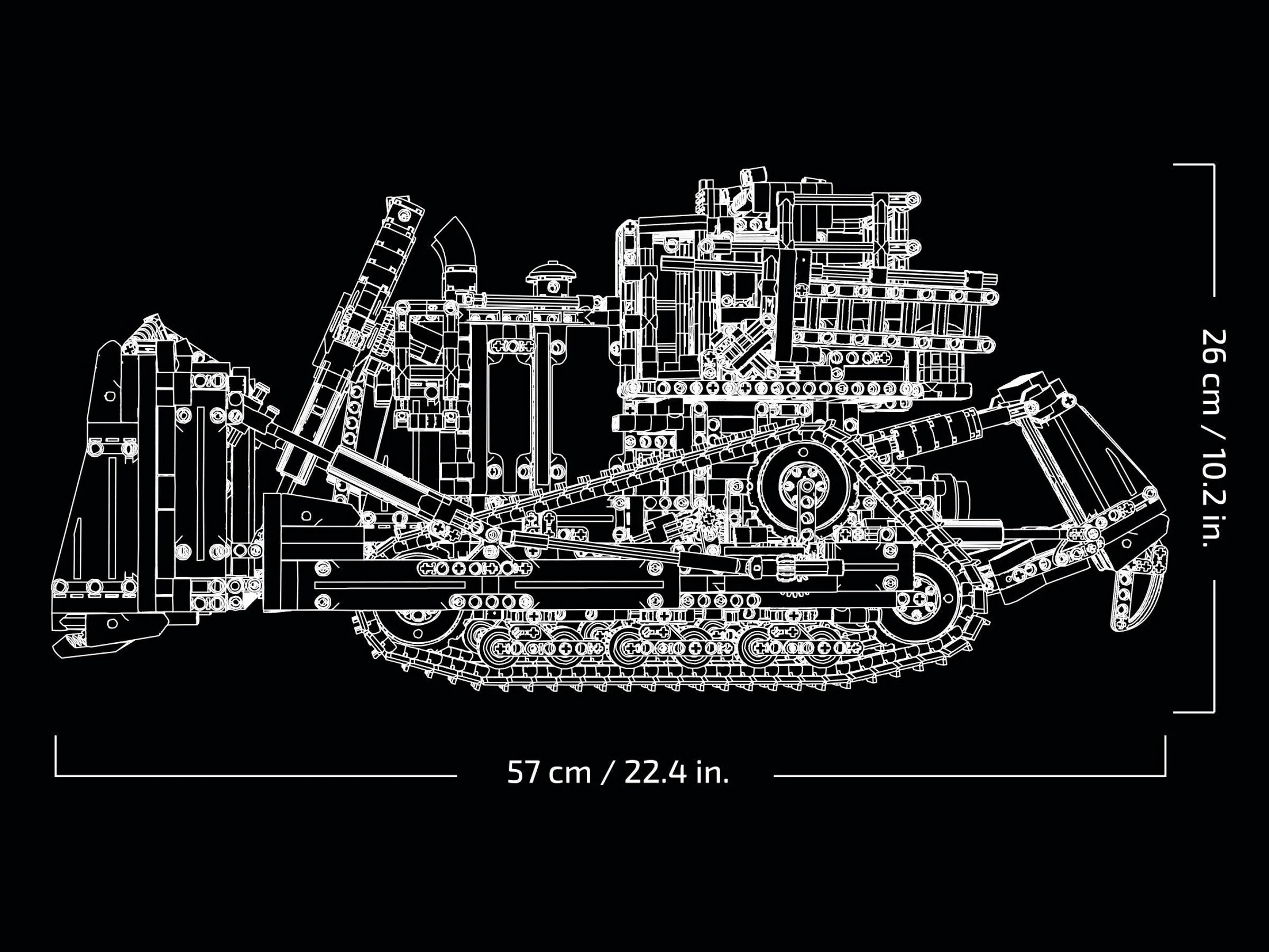 LEGO® 42131 Sterowany przez aplikację buldożer Cat® D11 - zdjęcie 3
