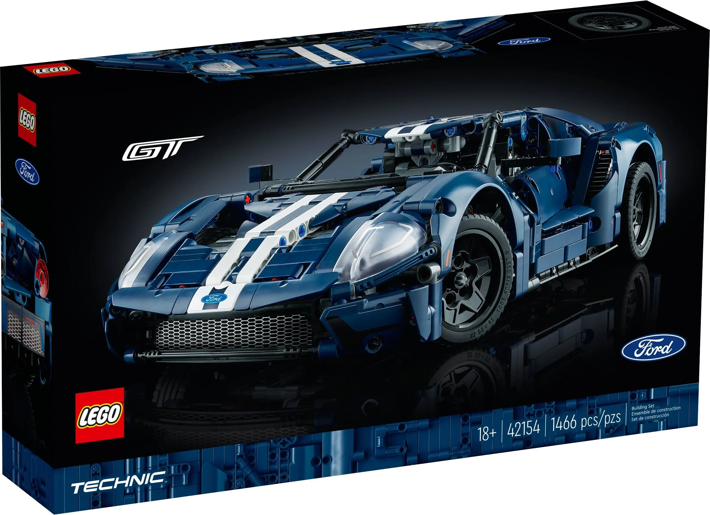 LEGO Technic Ford GT wersja z 2022 roku, zestaw 42154, w oryginalnym pudełku