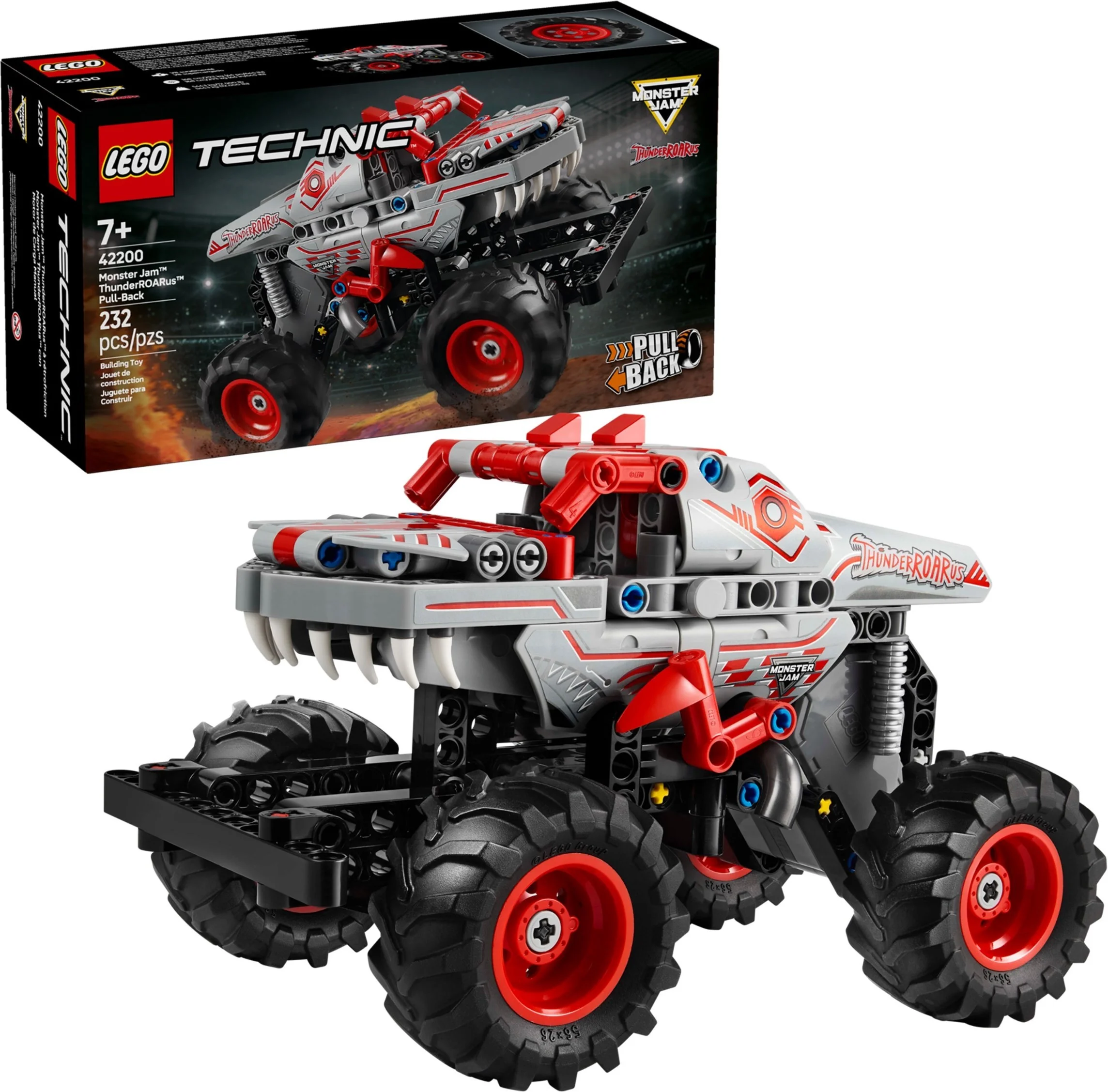 LEGO® 42200 Monster Jam ThunderROARus z napędem typu pull-back - zdjęcie 3