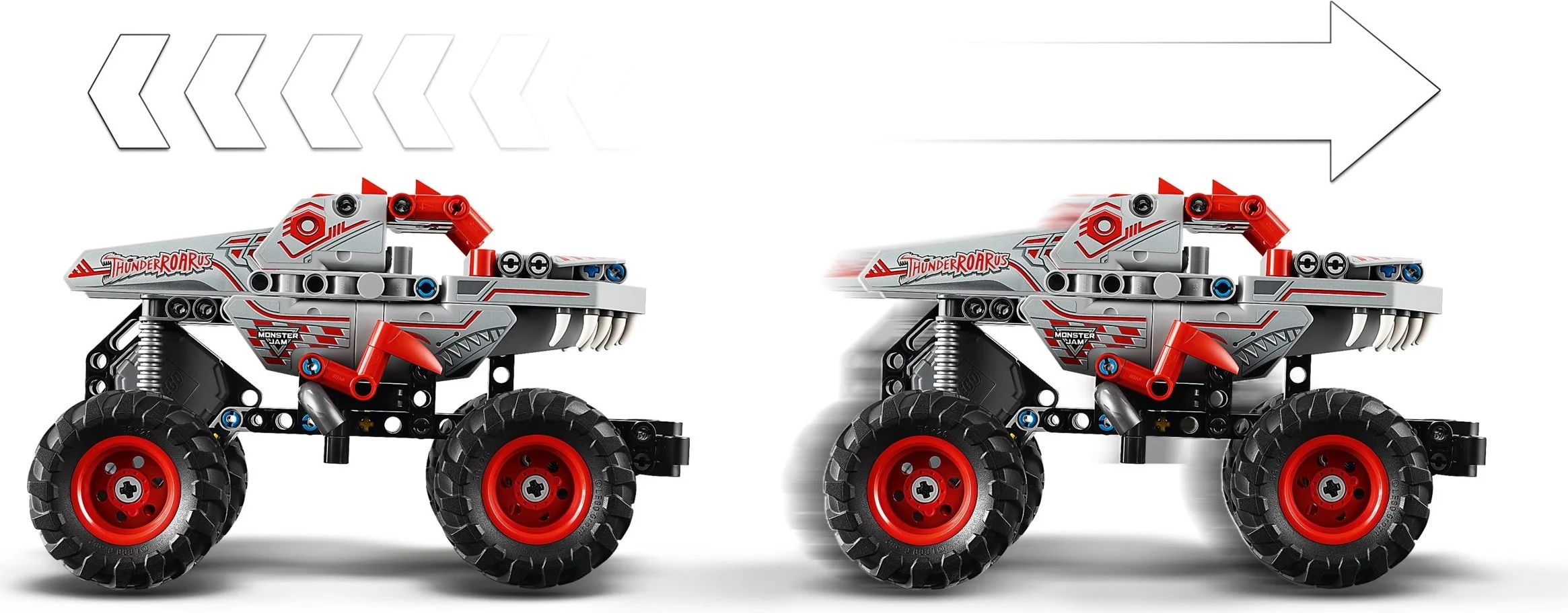 LEGO® 42200 Monster Jam ThunderROARus z napędem typu pull-back - zdjęcie 13