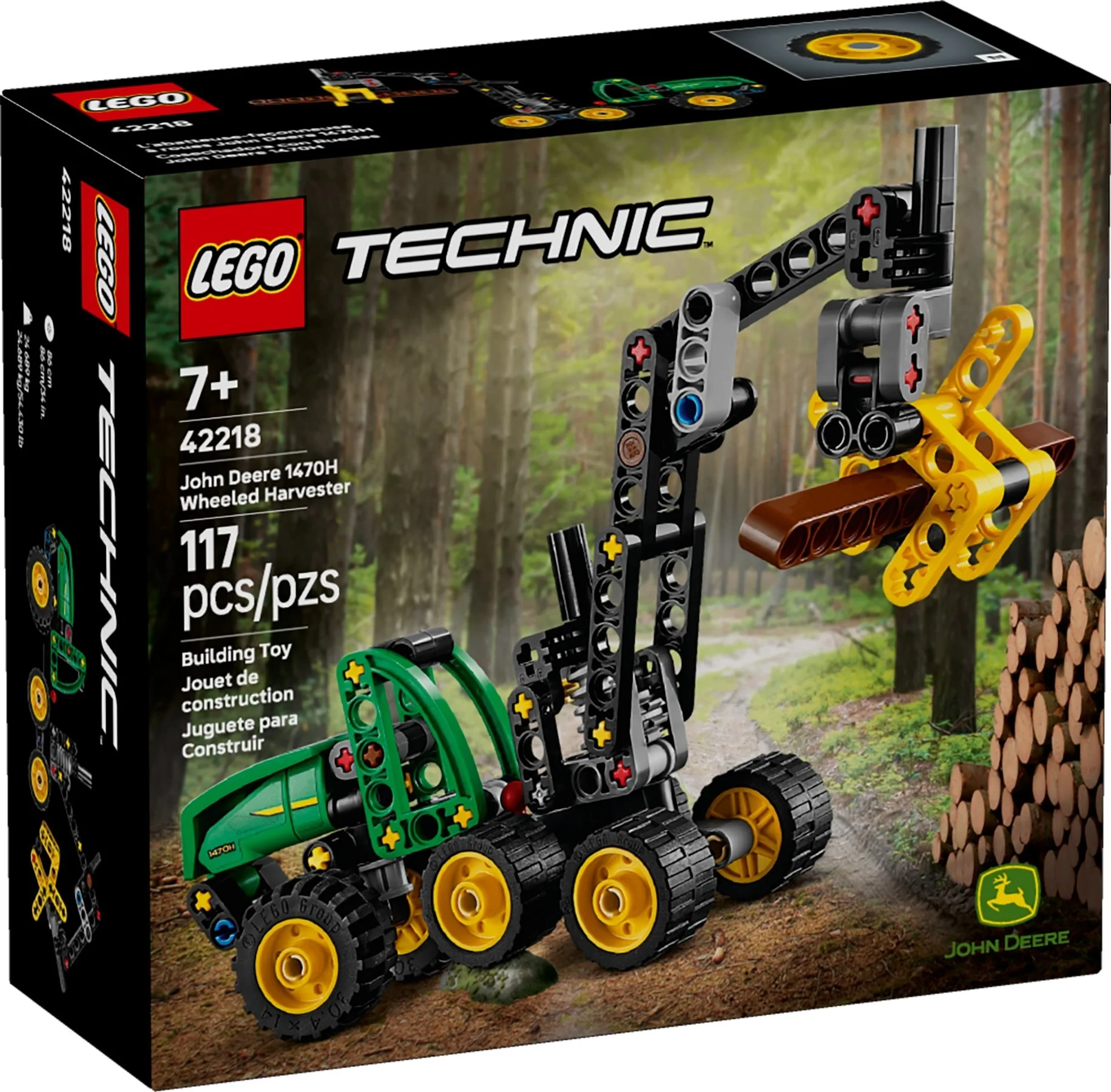 LEGO® 42218 Harwester Kołowy John Deere 1470H - zdjęcie 2