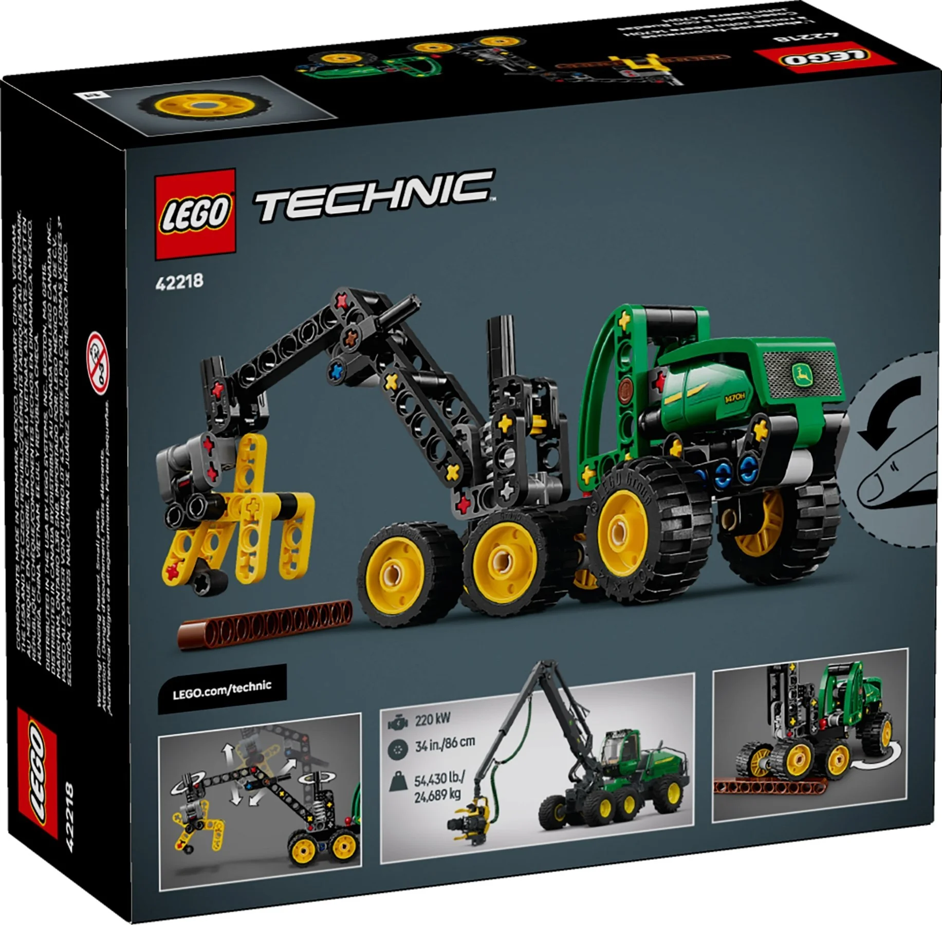 LEGO® 42218 Harwester Kołowy John Deere 1470H - zdjęcie 3