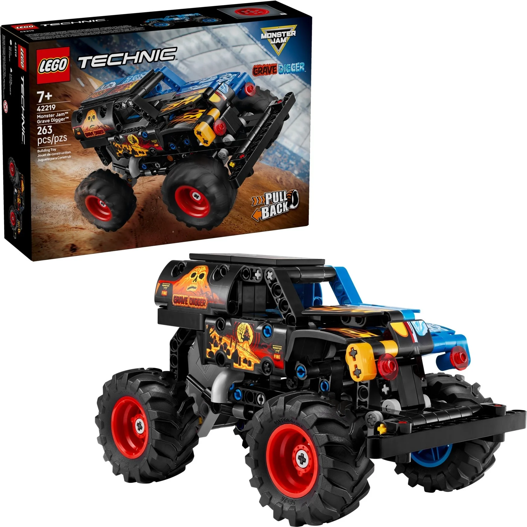 LEGO® 42219 Monster Jam™ Grave Digger™ Ogień i Lód - zdjęcie 3