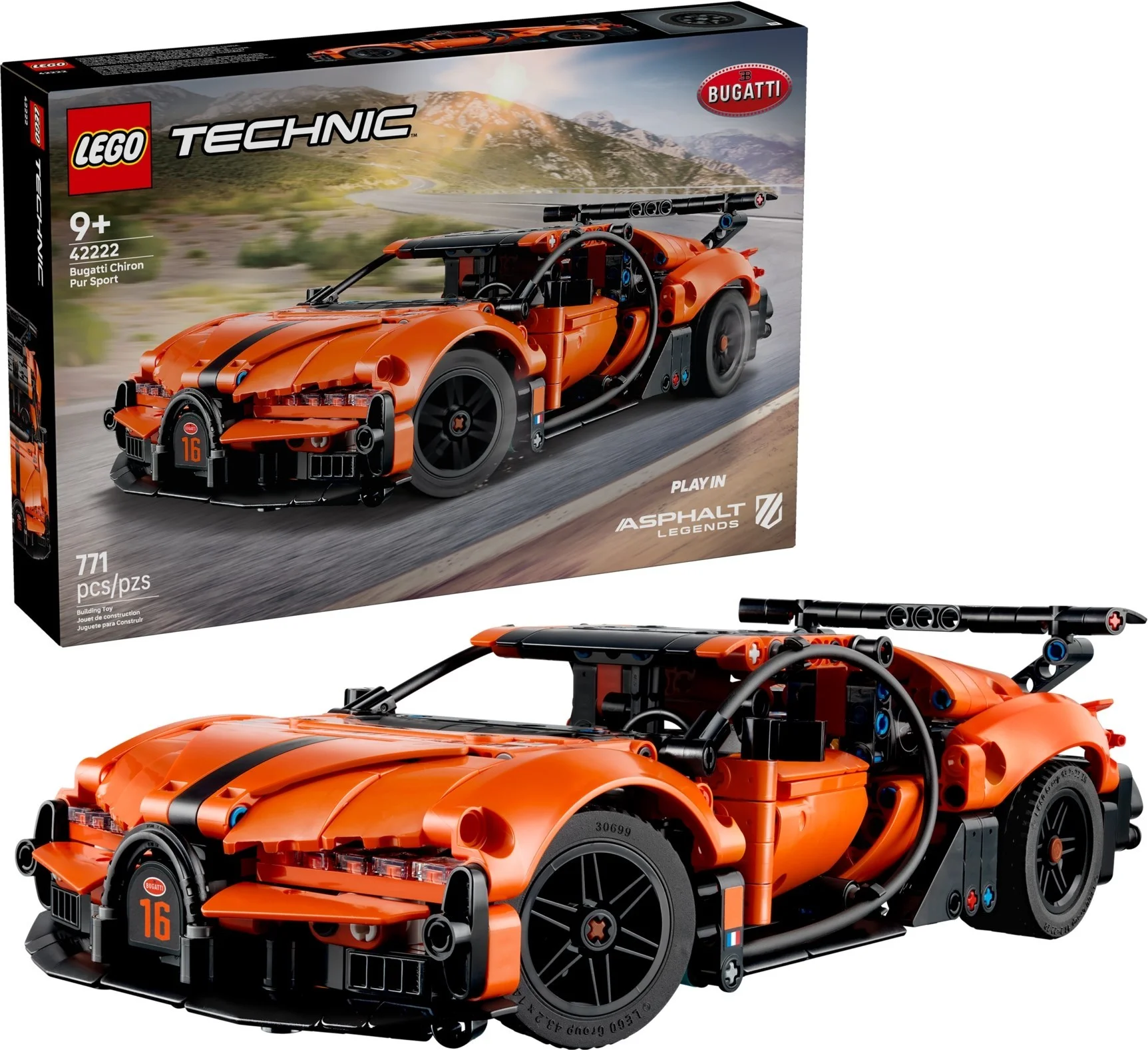 LEGO® 42222 Hipersamochód Bugatti Chiron Pur Sport