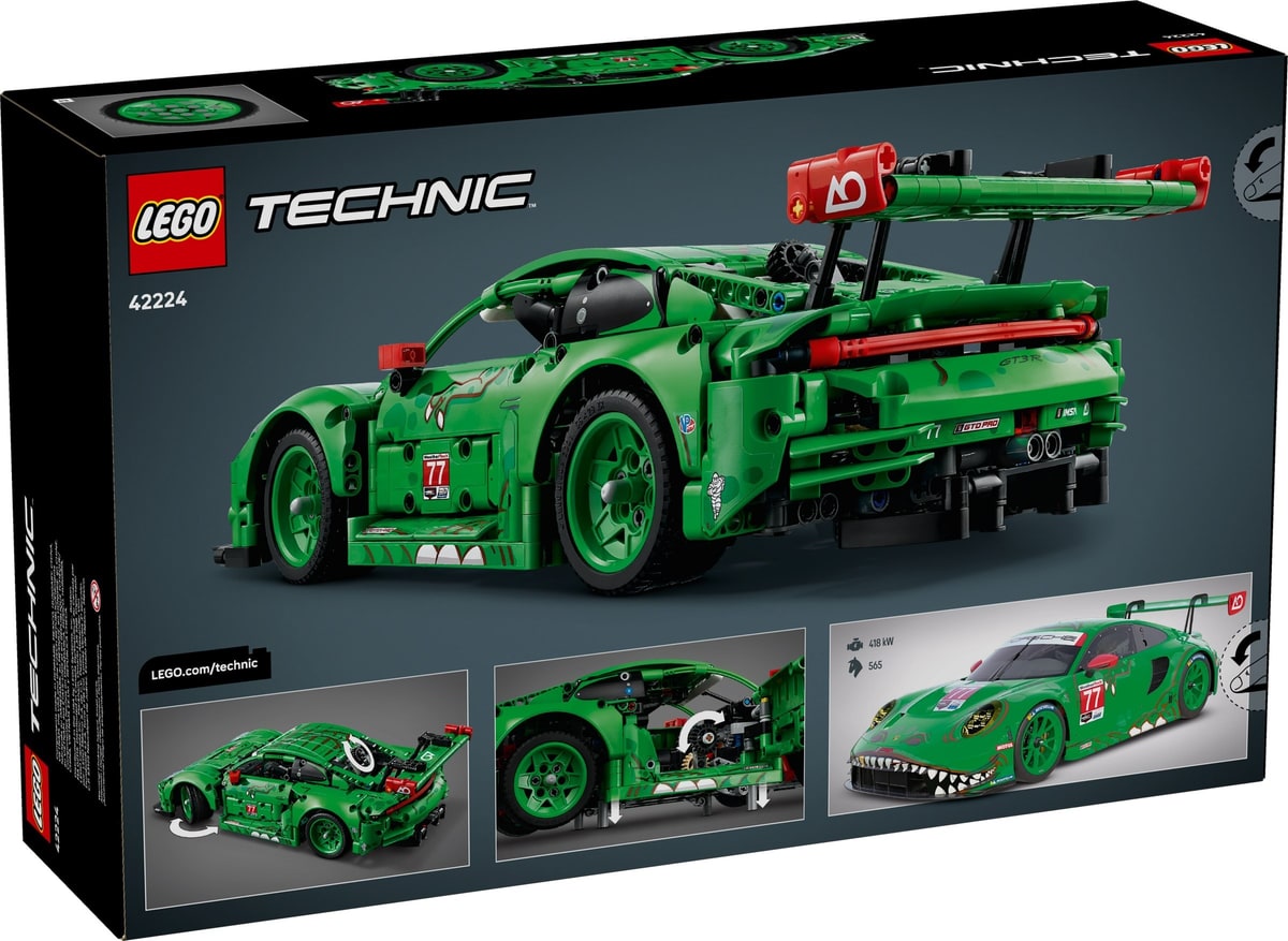 LEGO® 42224 Samochód Porsche 911 GT3 R REXY AO Racing - zdjęcie 6