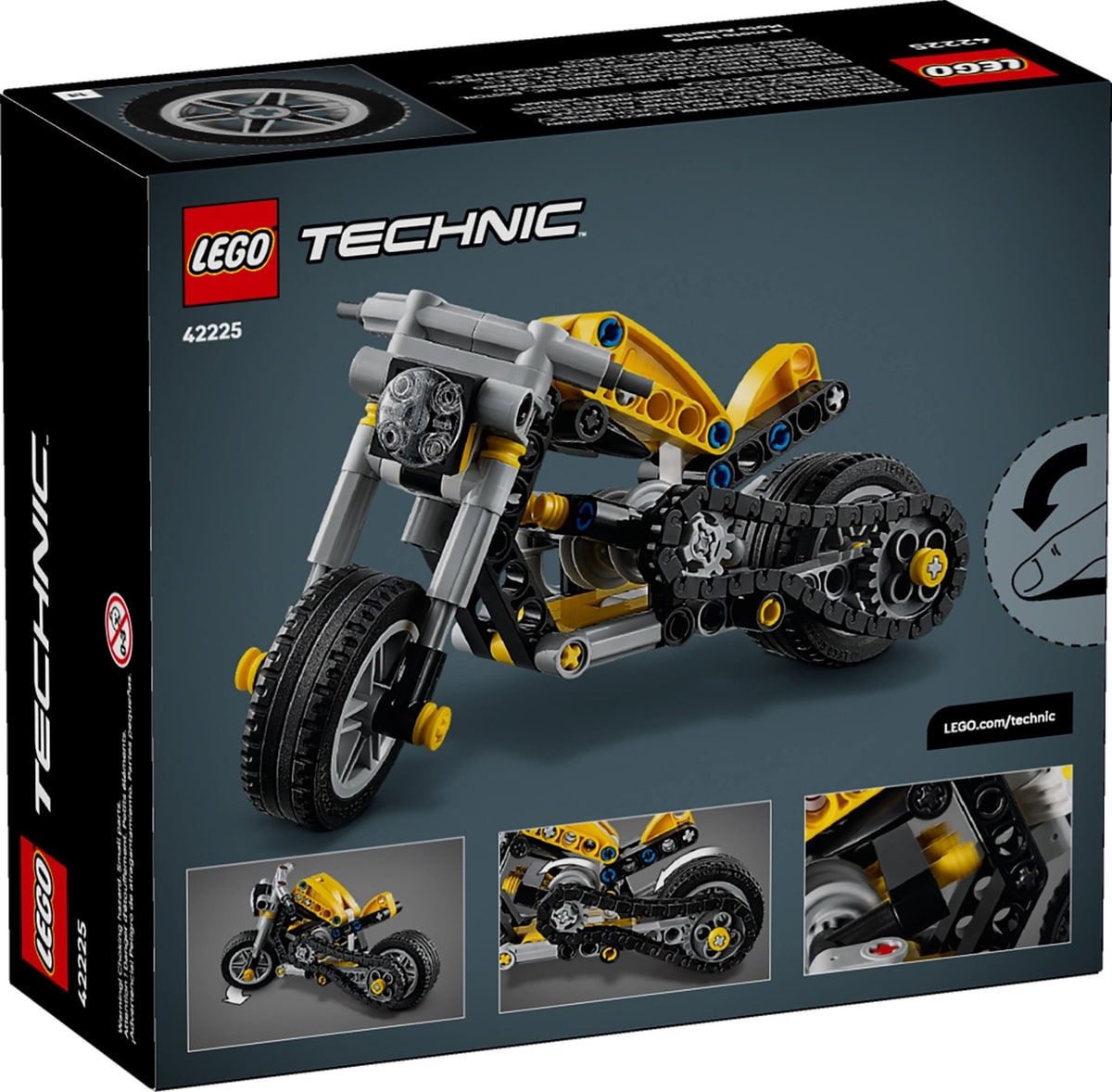 LEGO® 42225 Żółty motocykl - zdjęcie 7
