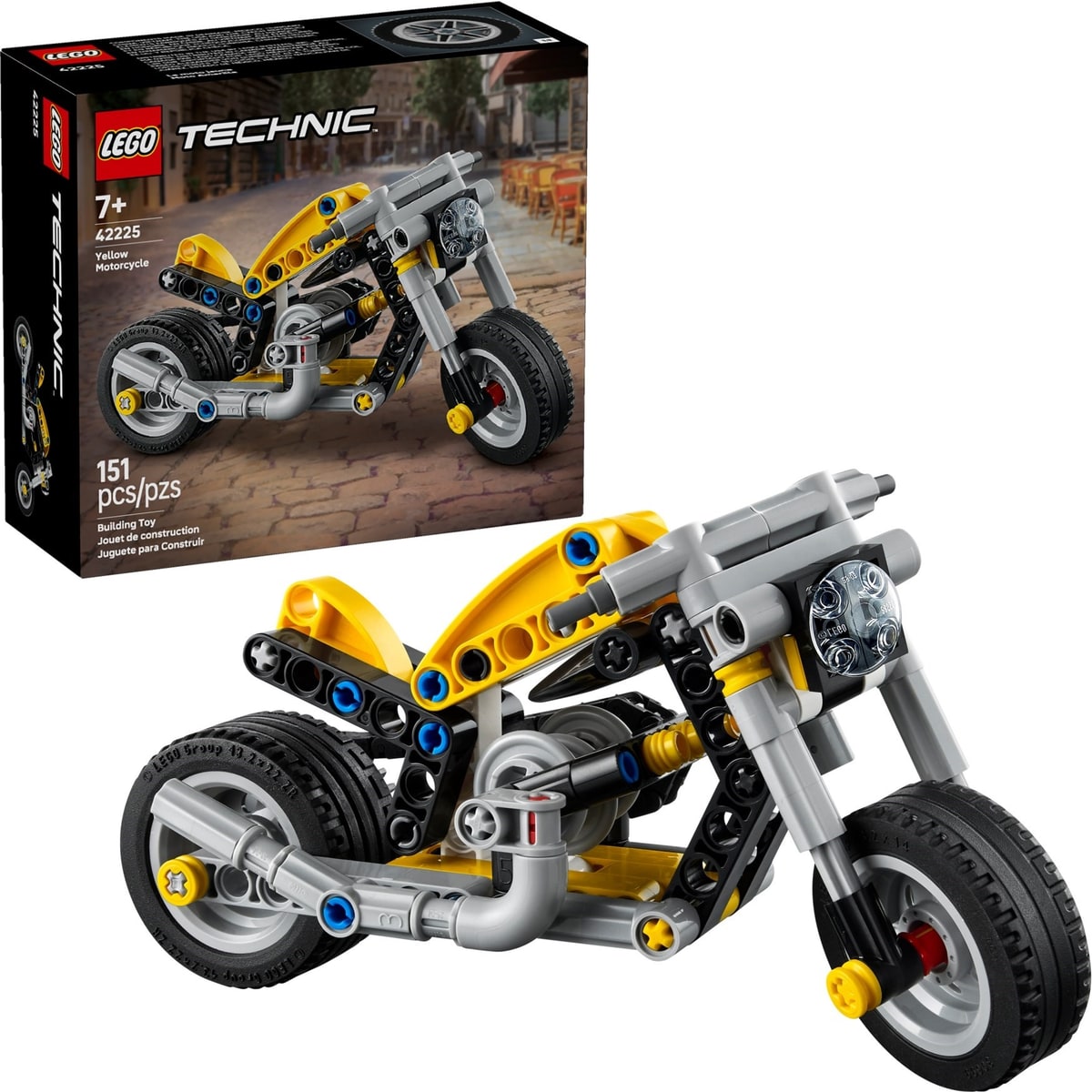LEGO® 42225 Żółty motocykl - zdjęcie 9