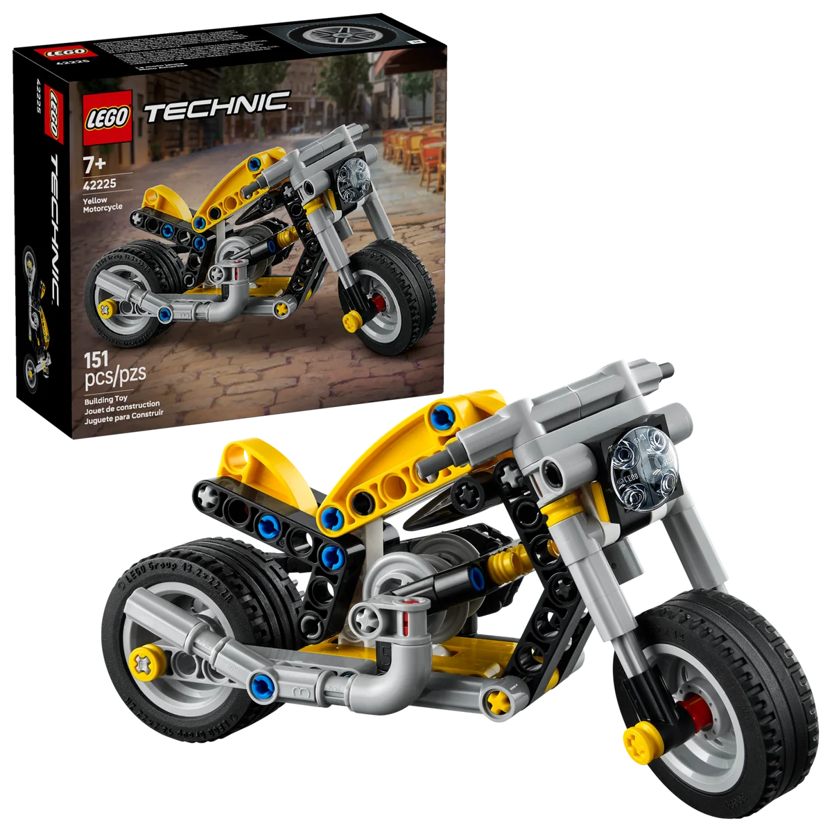 LEGO® 42225 Żółty Motocykl - zdjęcie 1