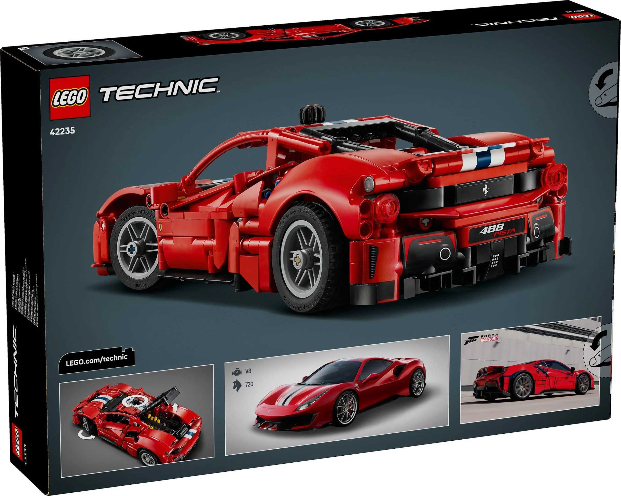 LEGO® 42235 Samochód Ferrari 488 PISTA - zdjęcie 3