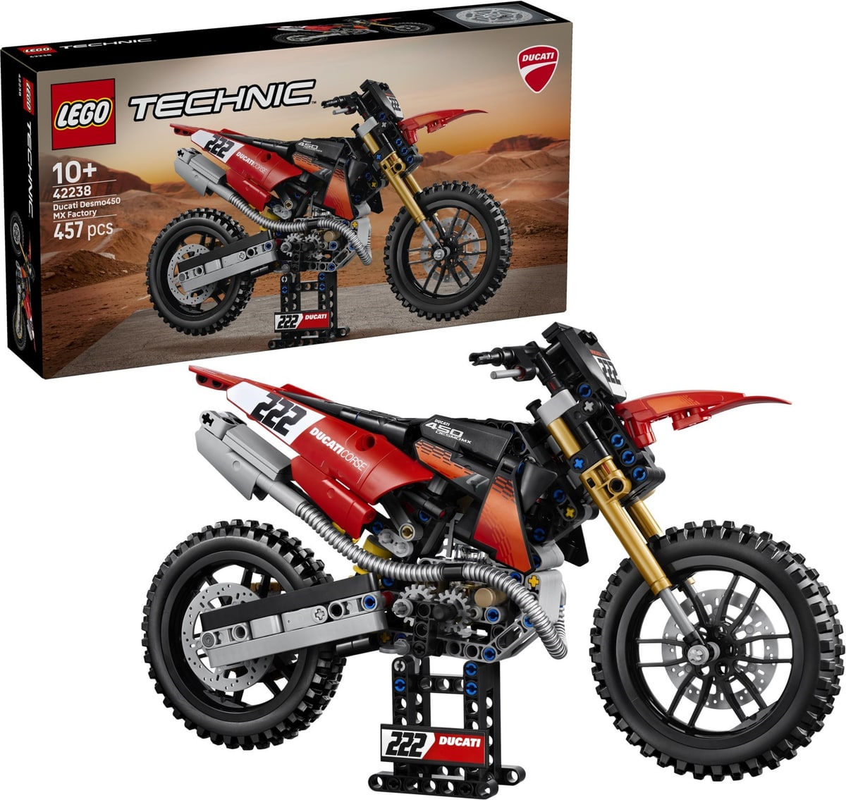 LEGO® 42238 Motocykl Ducati Desmo450 MX Factory - zdjęcie 3