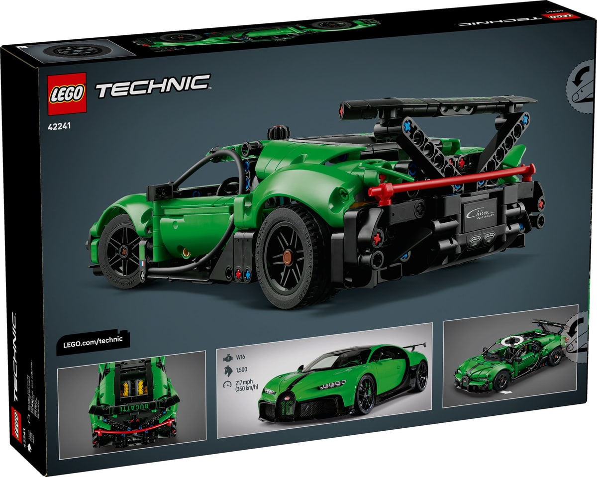 LEGO® 42241 Zielony hipersamochód Bugatti Chiron Pur Sport - zdjęcie 4