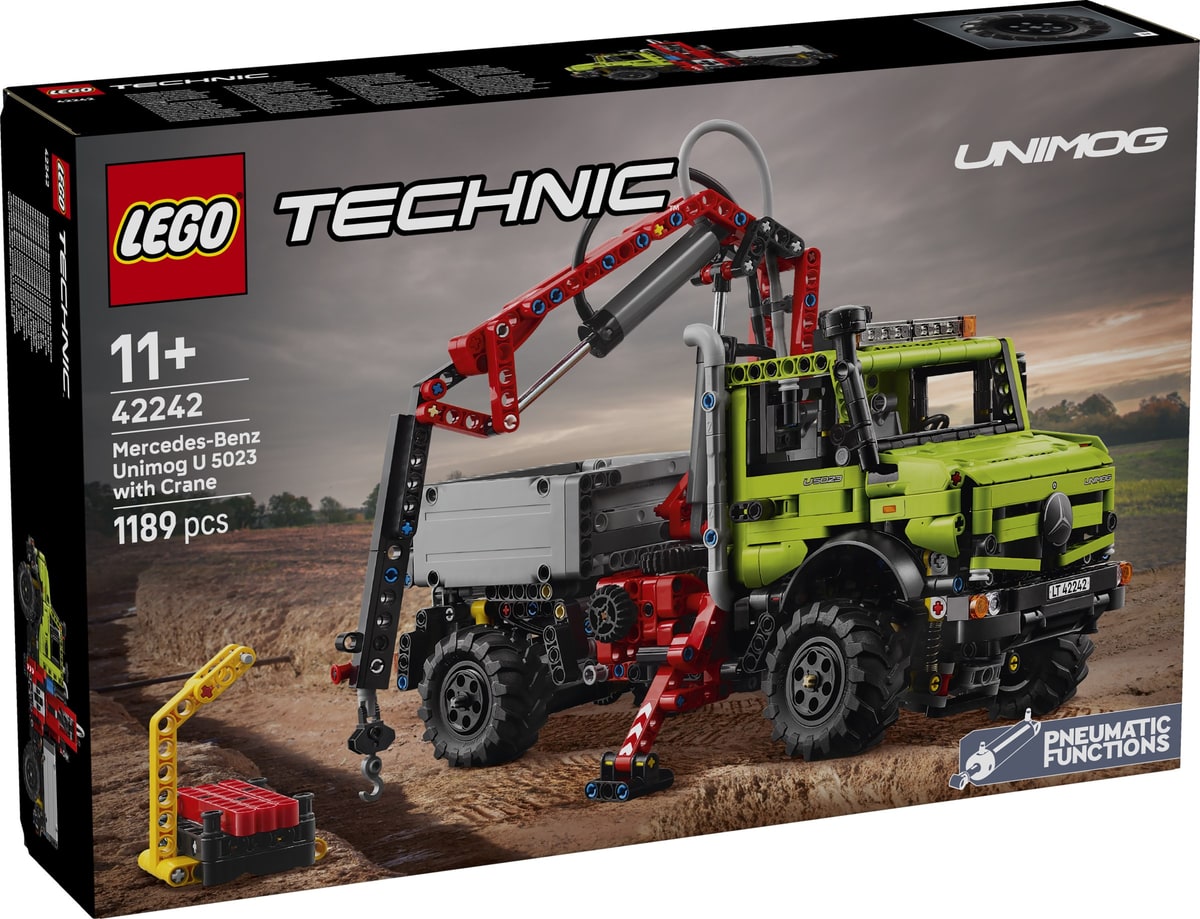 LEGO® 42242 Mercedes-Benz Unimog U 5023 z dźwigiem - zdjęcie 2