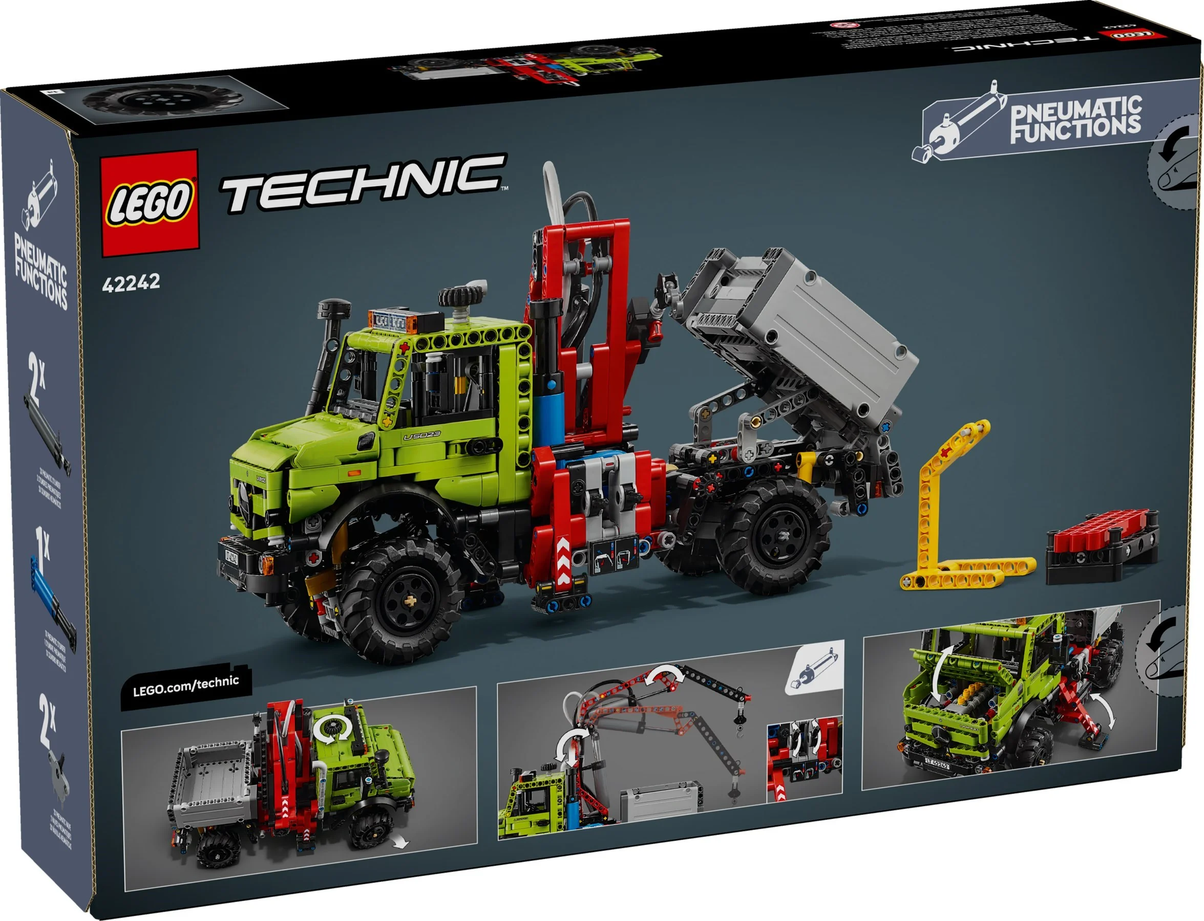LEGO® 42242 Mercedes-Benz Unimog U 5023 z dźwigiem - zdjęcie 3