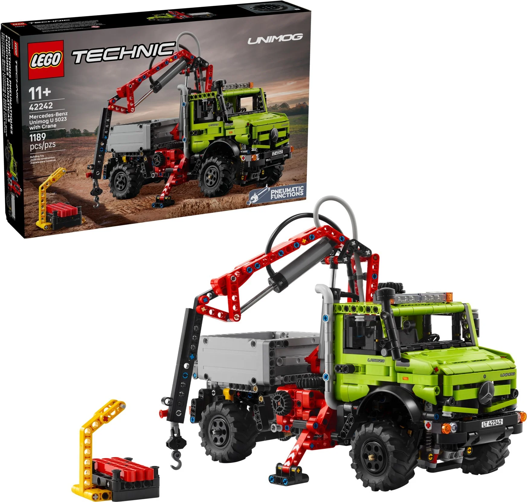 LEGO® 42242 Mercedes-Benz Unimog U 5023 z dźwigiem - zdjęcie 5