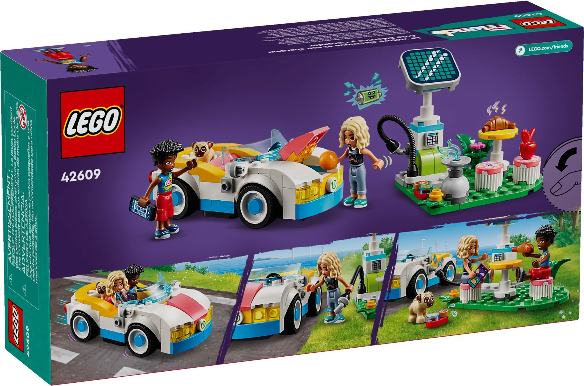 LEGO® 42609 Friends Samochód elektryczny i stacja ładująca 42609 - zdjęcie 3