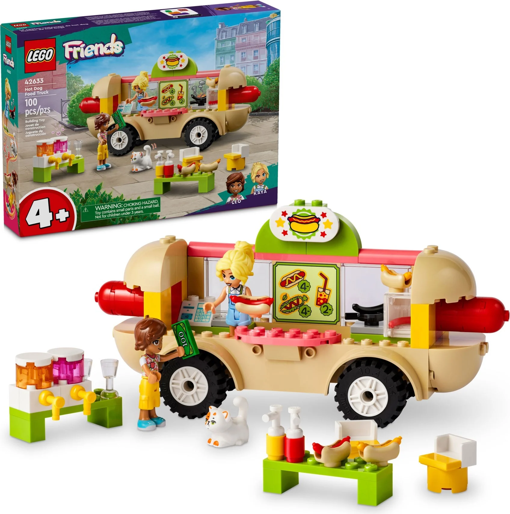 LEGO® 42633 Klocki Dla Dziewczynki Lego Friends Food Truck Z Hot Dogami - zdjęcie 2