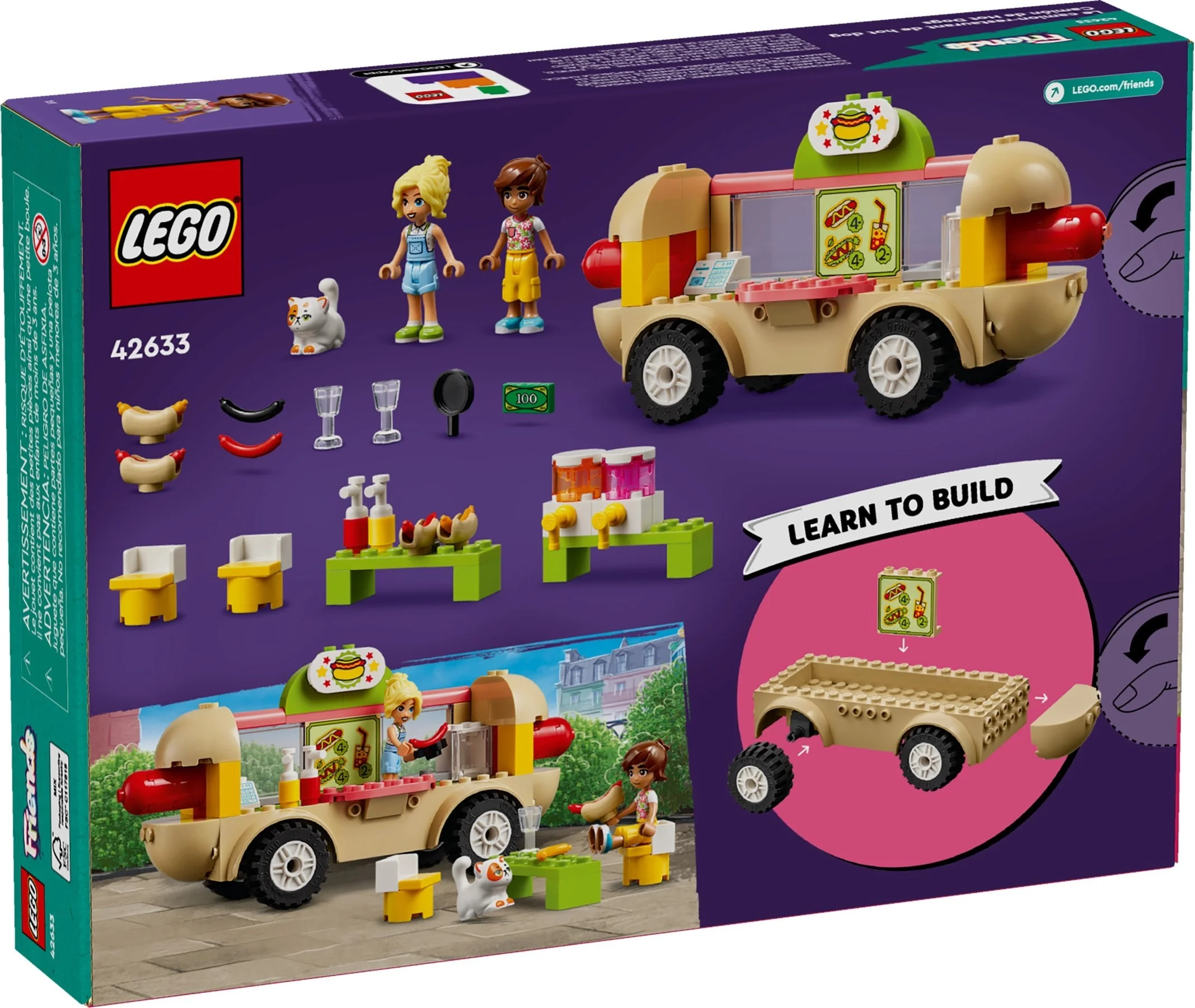 LEGO® 42633 Klocki Dla Dziewczynki Lego Friends Food Truck Z Hot Dogami - zdjęcie 3