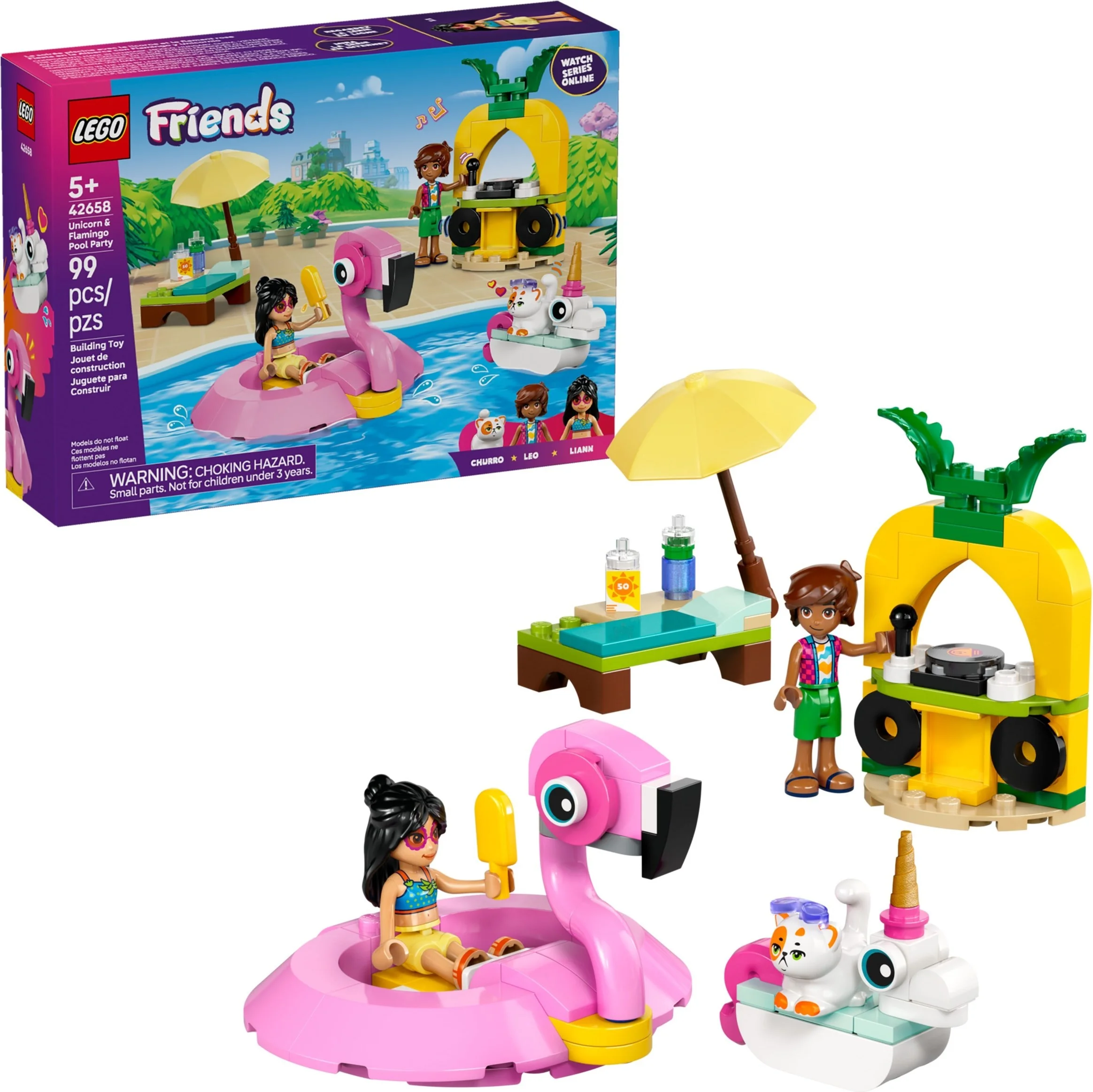 LEGO® 42658 Impreza na basenie z jednorożcem i flamingiem - zdjęcie 3