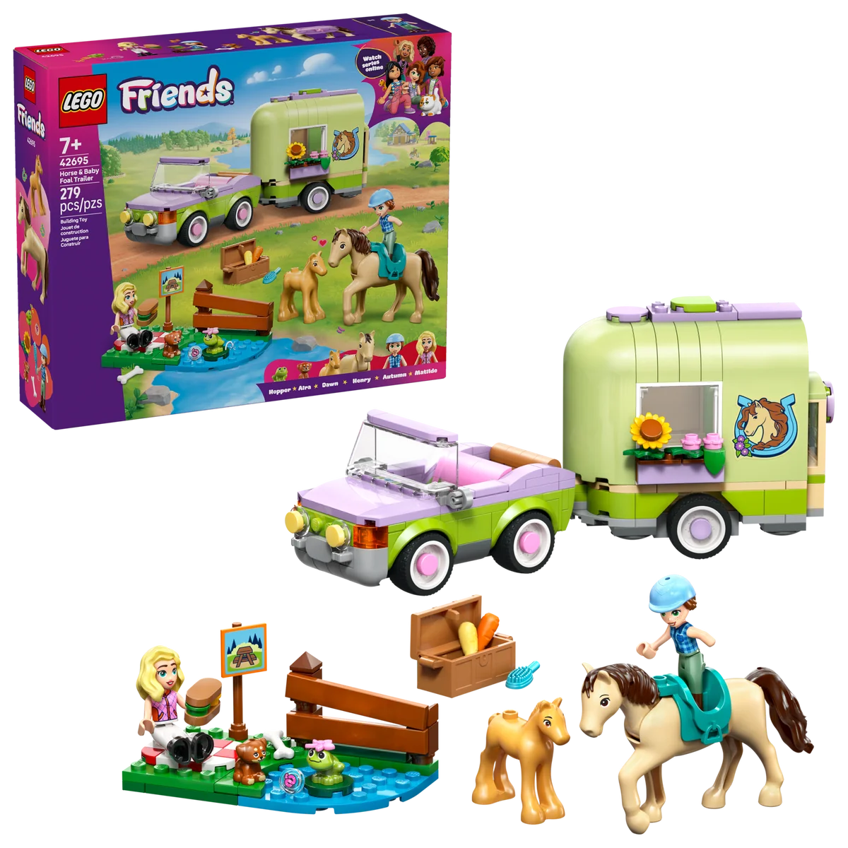 LEGO® 42695 LEGO Friends Przyczepa z koniem i źrebaczkiem - zdjęcie 5
