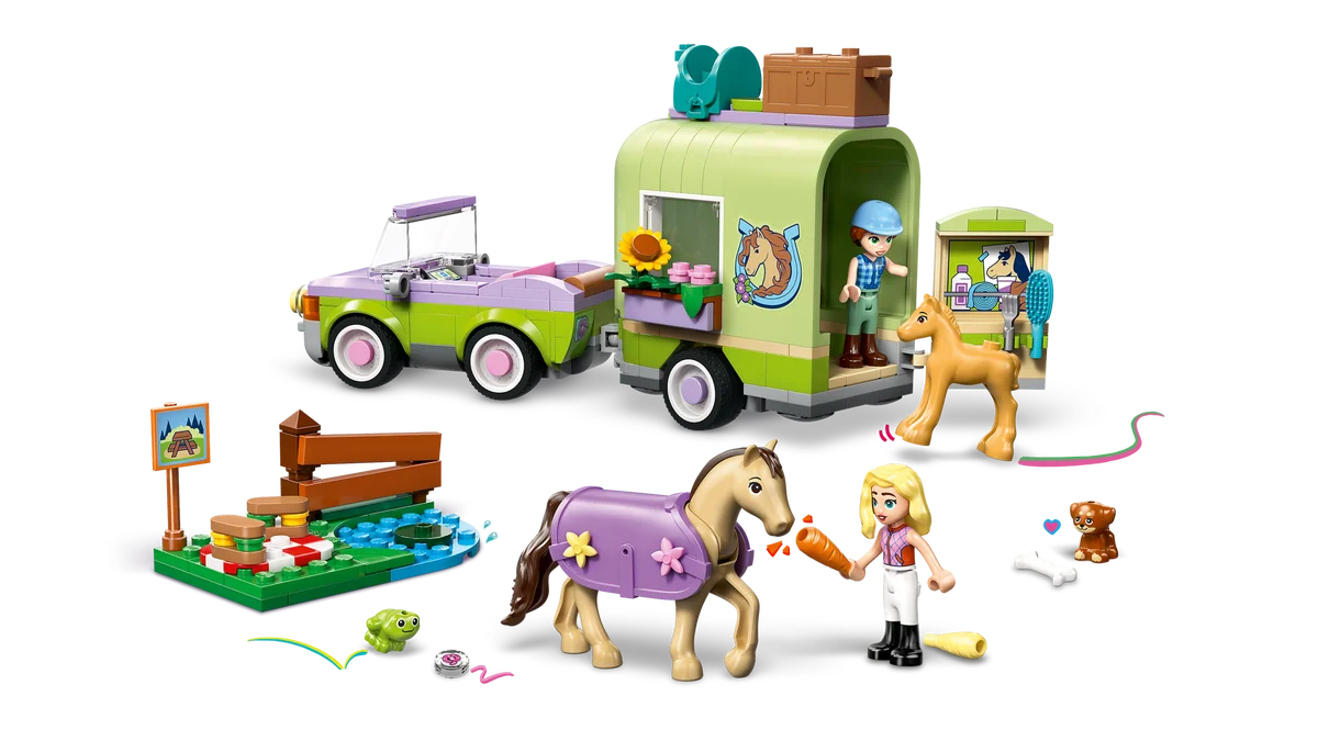 LEGO® 42695 LEGO Friends Przyczepa z koniem i źrebaczkiem - zdjęcie 9