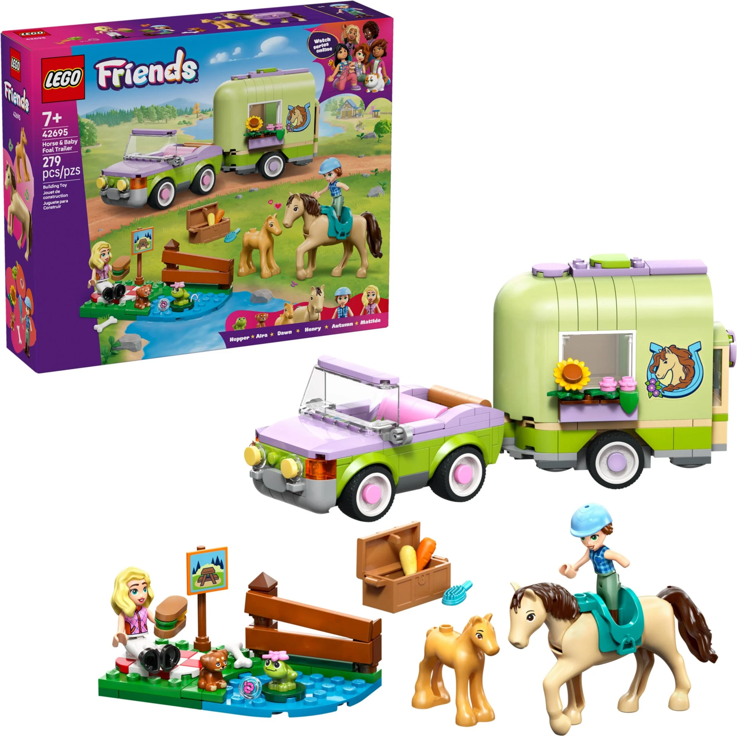 LEGO® 42695 LEGO Friends Przyczepa z koniem i źrebaczkiem - zdjęcie 15
