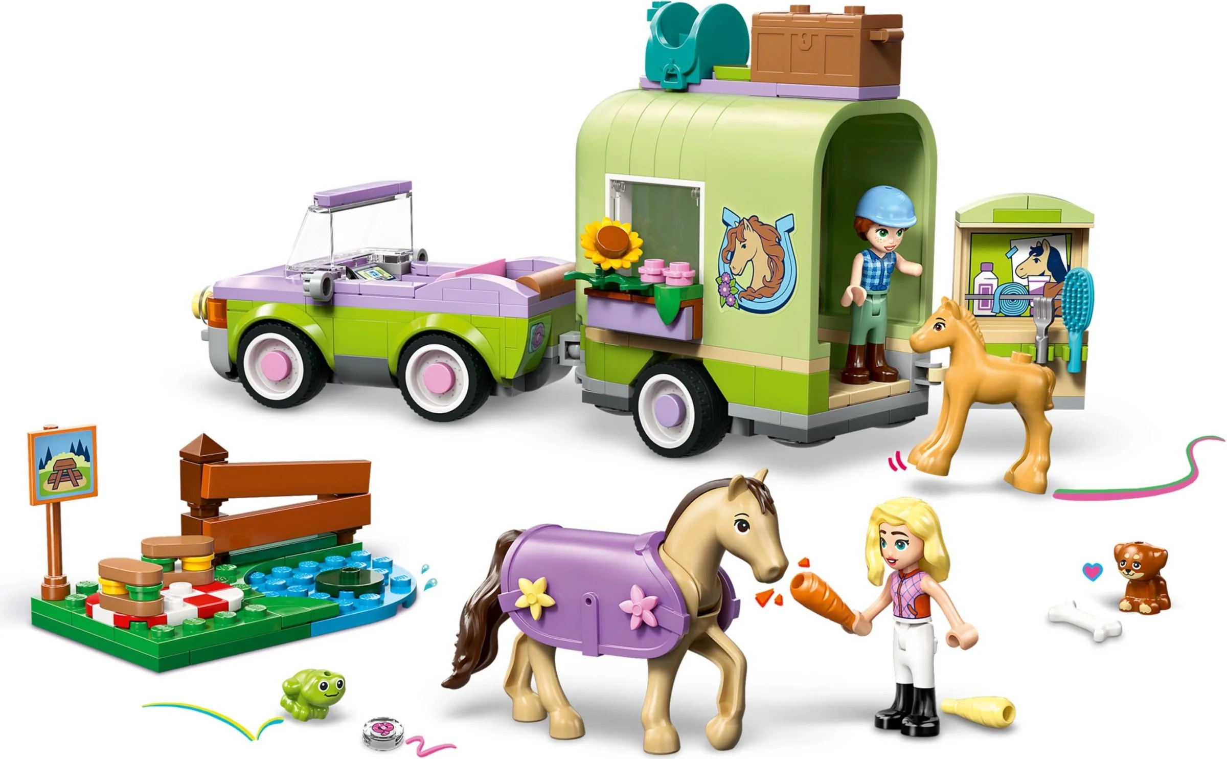 LEGO® 42695 LEGO Friends Przyczepa z koniem i źrebaczkiem - zdjęcie 21