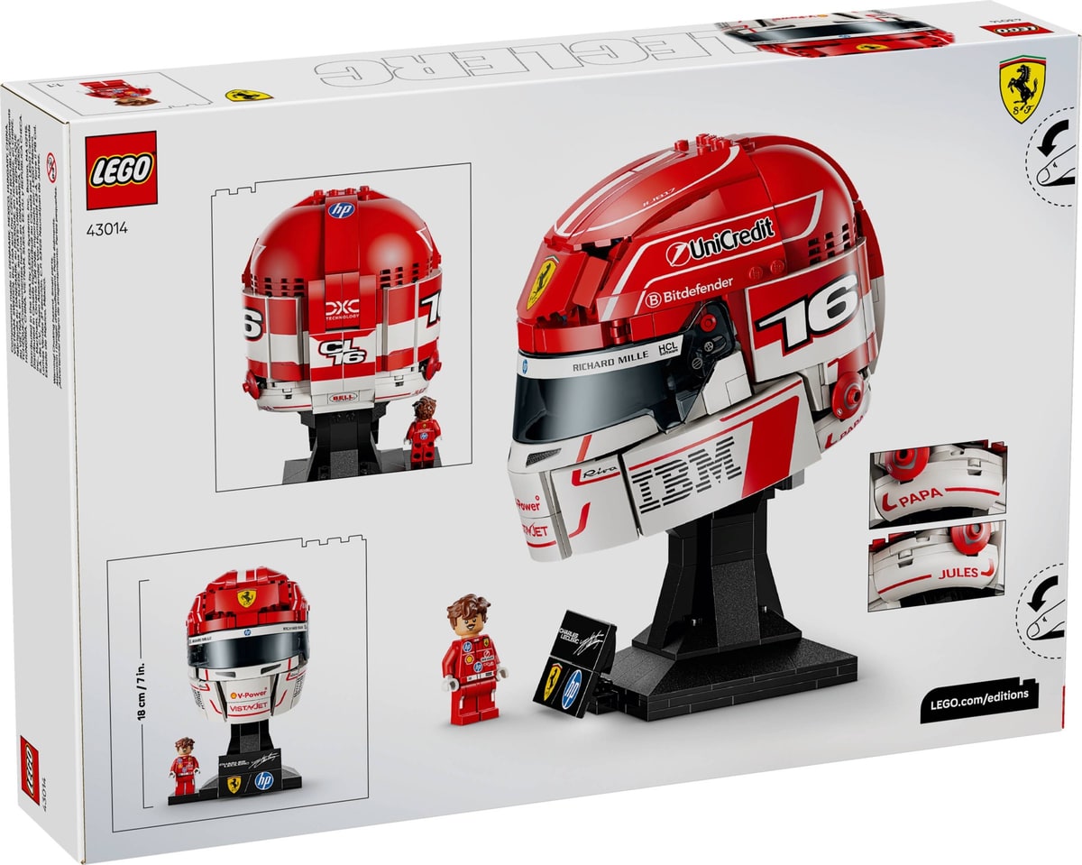 LEGO® 43014 Kask Charles Leclerc Scuderia Ferrari HP - zdjęcie 5
