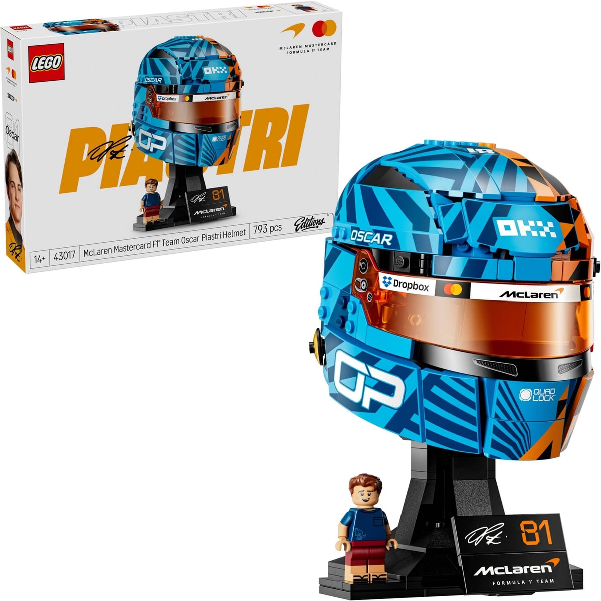 LEGO® 43017 Kask Oscar Piastri McLaren Mastercard F1 Team - zdjęcie 2