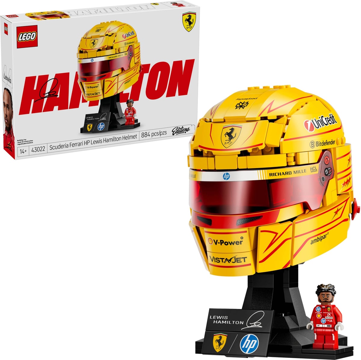 LEGO® 43022 Kask Lewis Hamilton Scuderia Ferrari HP - zdjęcie 7