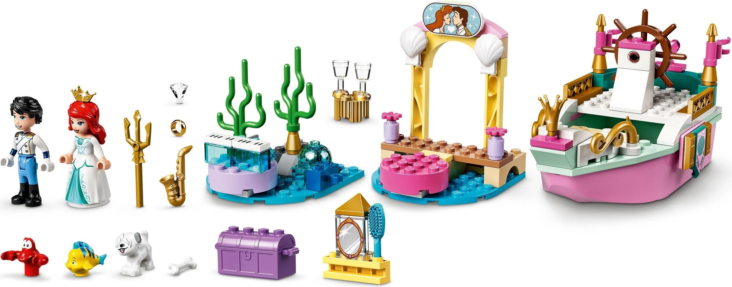 LEGO® 43191 Świąteczna łódź Arielki - zdjęcie 6