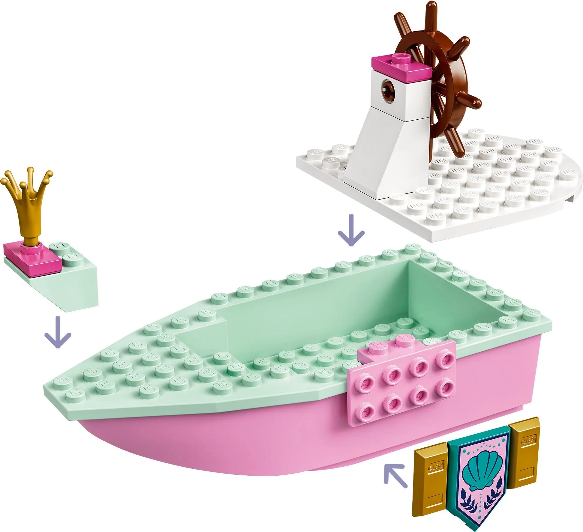 LEGO® 43191 Świąteczna łódź Arielki - zdjęcie 8