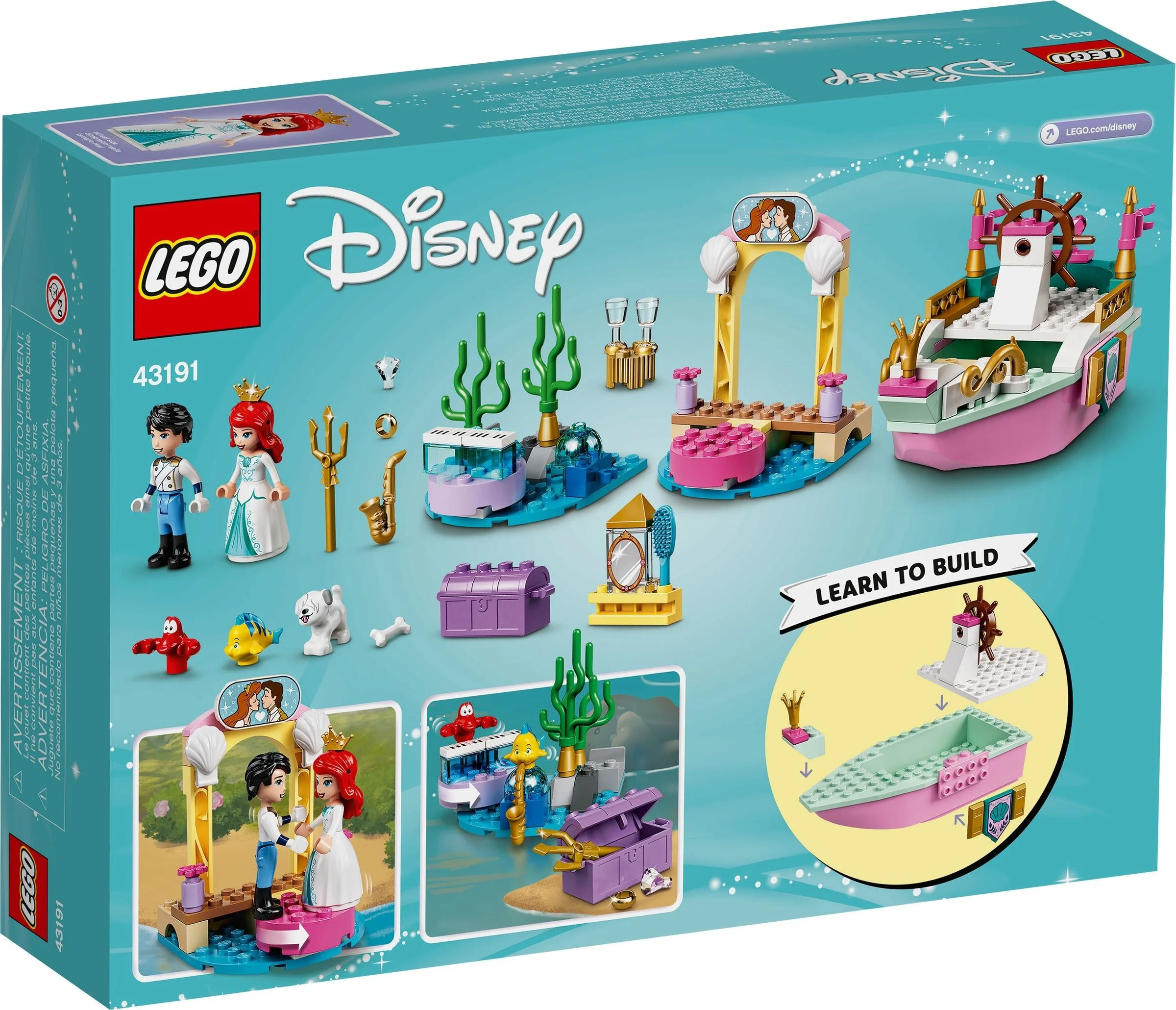 LEGO® 43191 Świąteczna łódź Arielki - zdjęcie 10