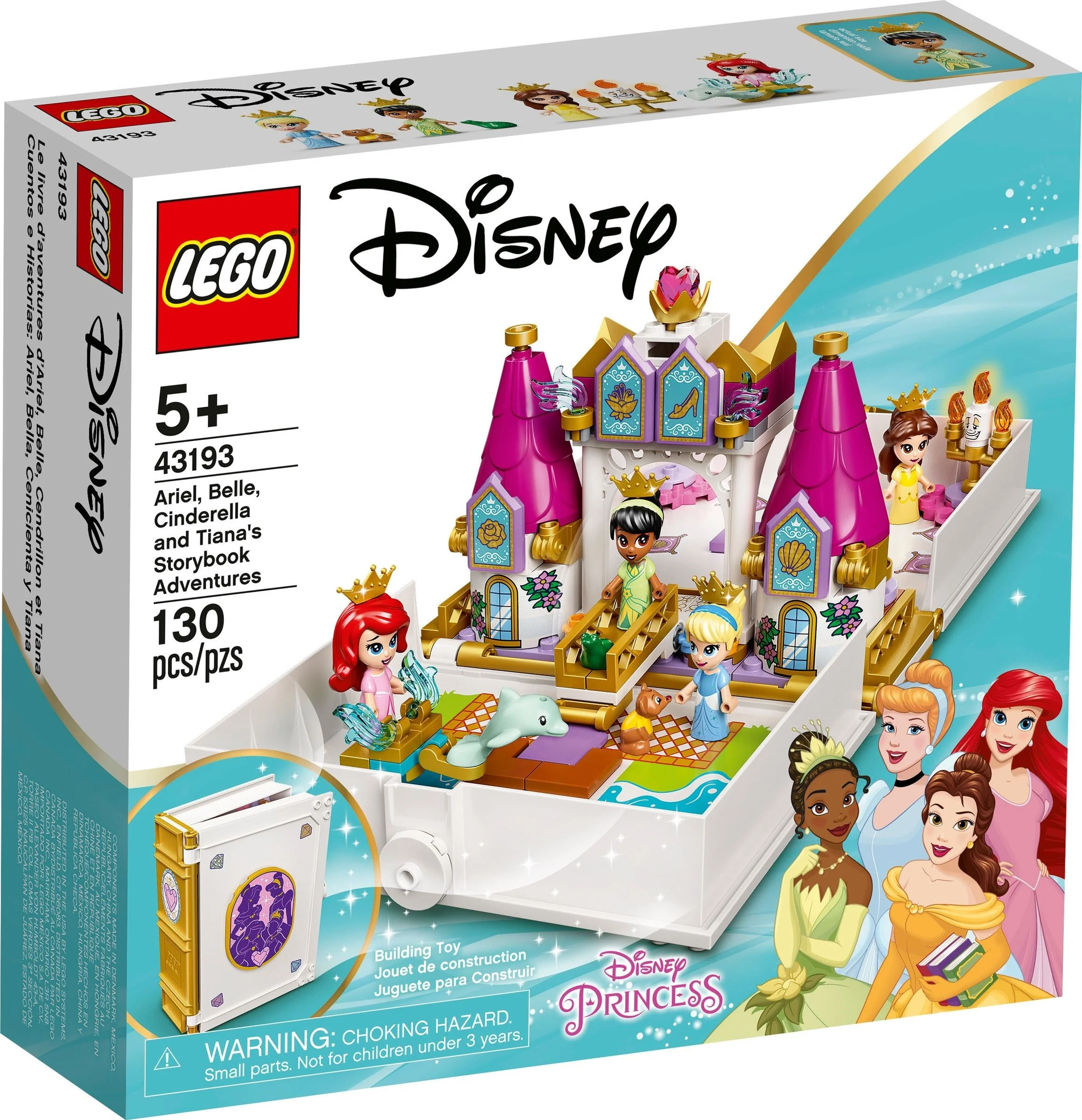 LEGO® 43193 Książka z przygodami Arielki, Belli, Kopciuszka i Tiany - zdjęcie 2
