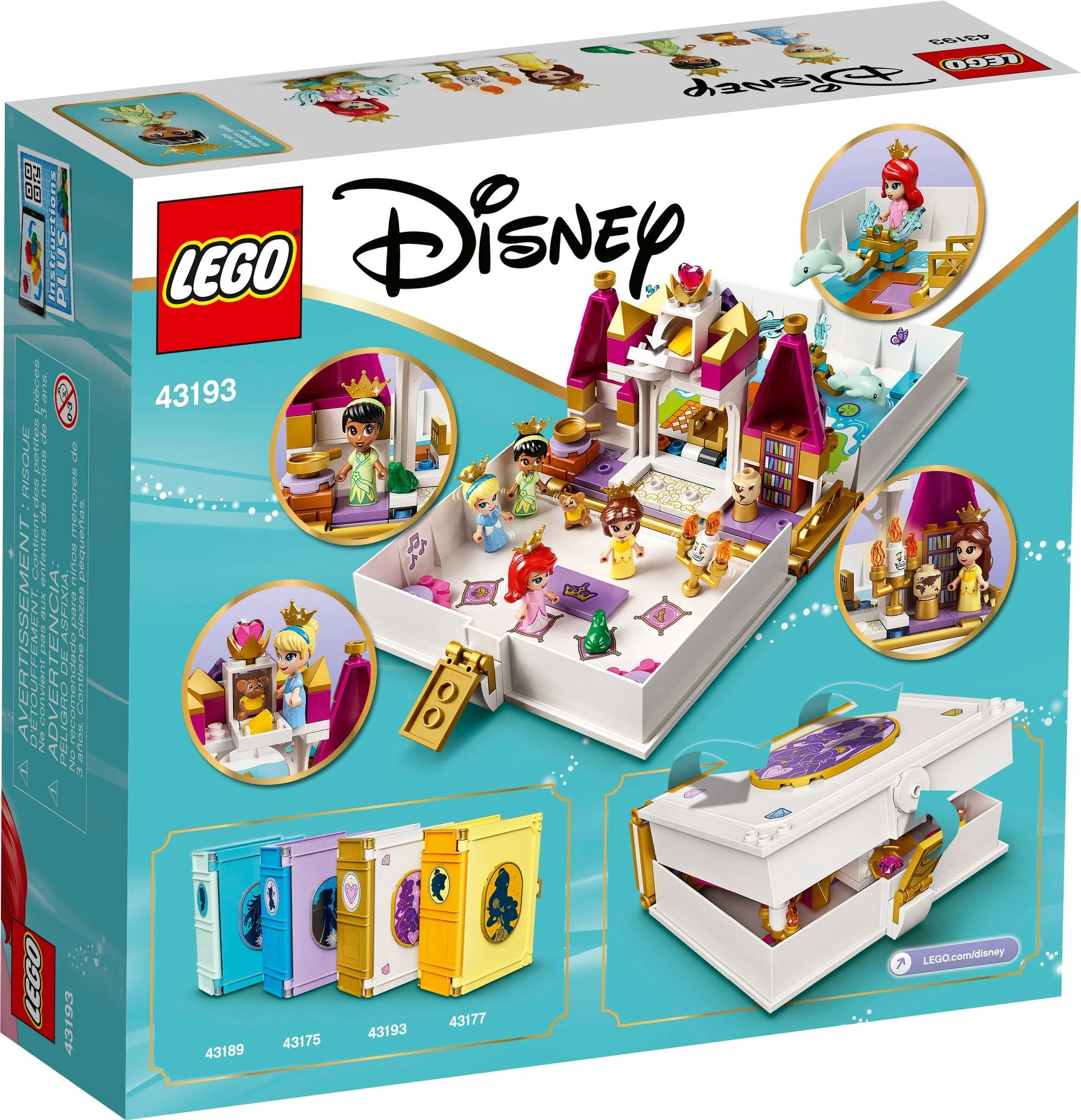 LEGO® 43193 Książka z przygodami Arielki, Belli, Kopciuszka i Tiany - zdjęcie 10
