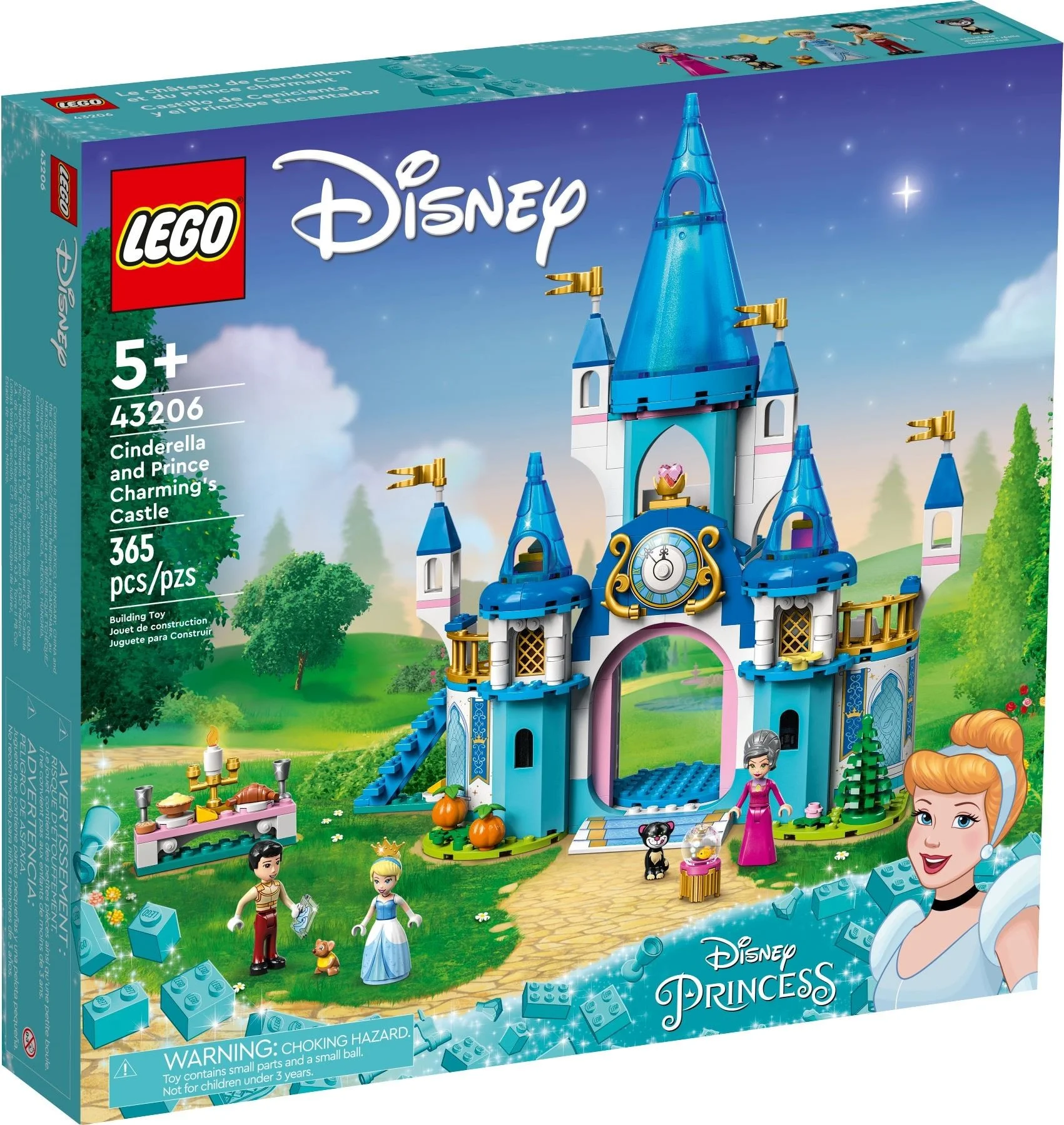 LEGO® 43206 Zamek Kopciuszka i księcia z bajki - zdjęcie 2