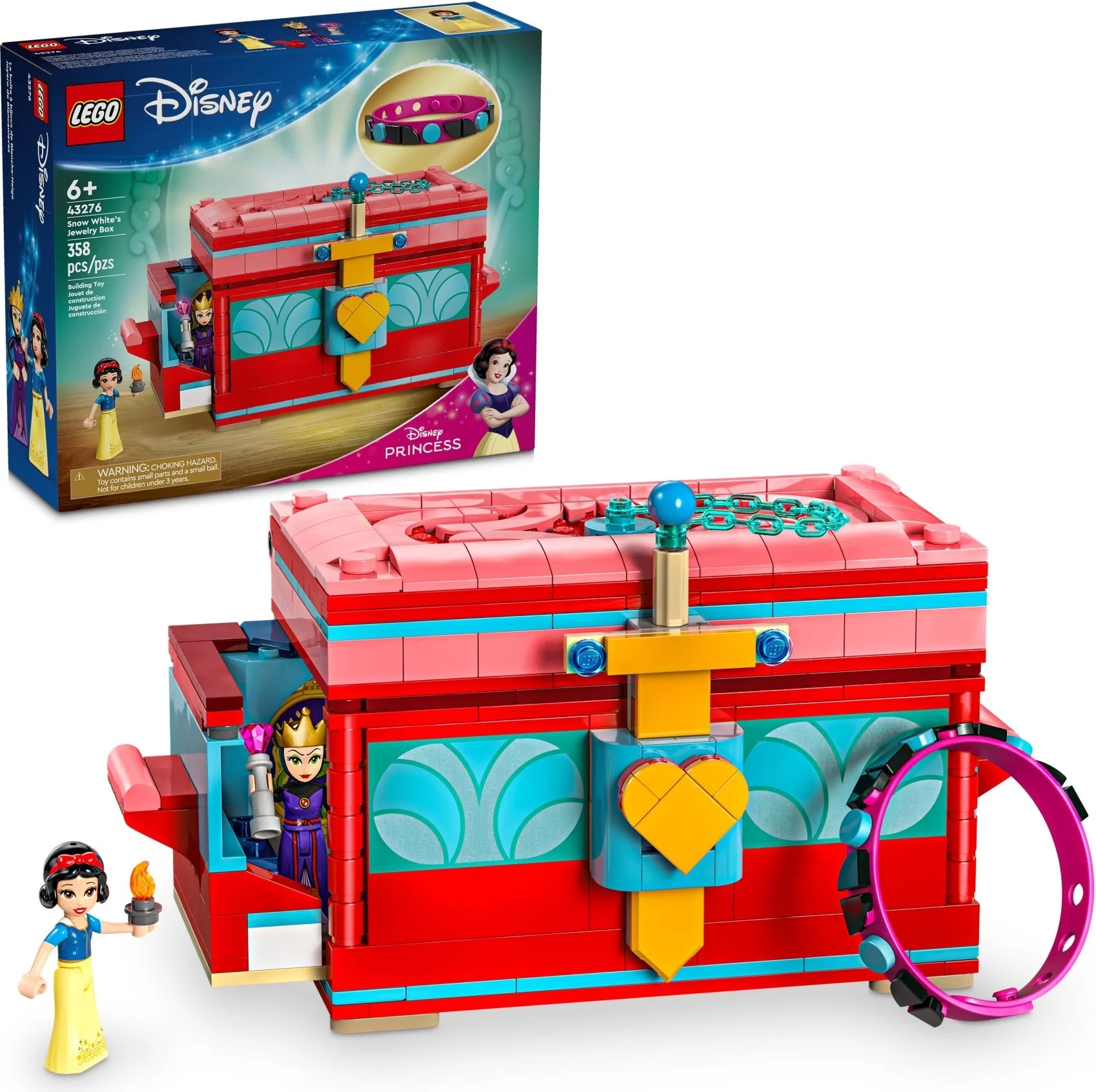 LEGO® 43276 Szkatułka na biżuterię z Królewną Śnieżką - zdjęcie 7