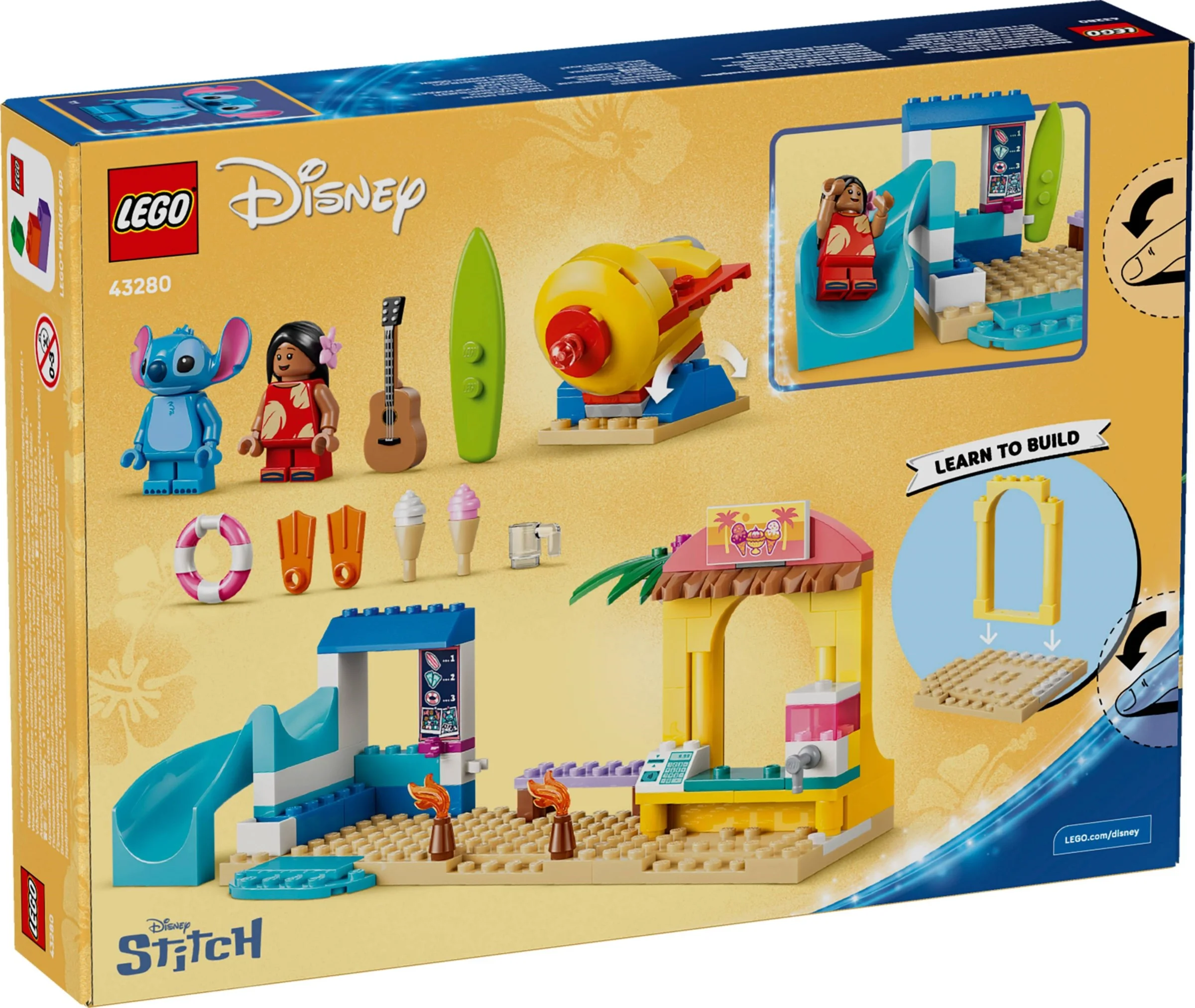 LEGO® 43280 Zabawa na plaży z Lilo i Stitchem - zdjęcie 2