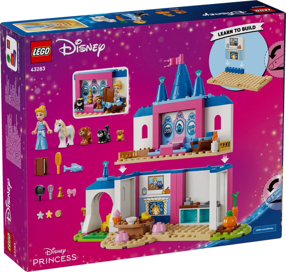 LEGO® 43283 Zamek Kopciuszka i jej zwierzęcych przyjaciół - zdjęcie 3