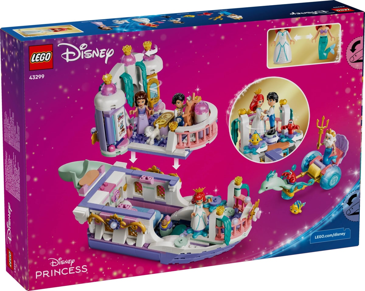 LEGO® 43299 Królewska łódź weselna Arielki - zdjęcie 5