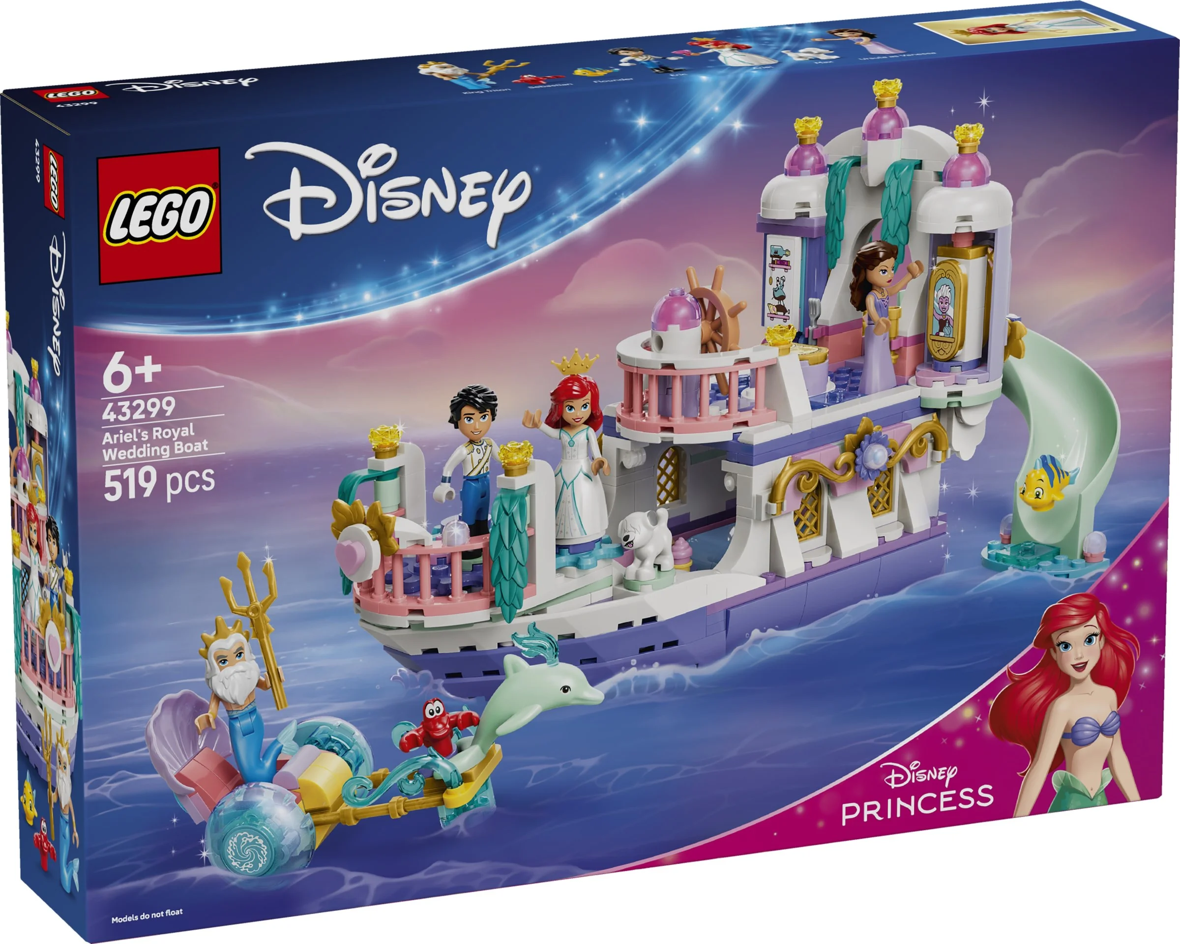 LEGO® 43299 Królewska łódź weselna Arielki - zdjęcie 2