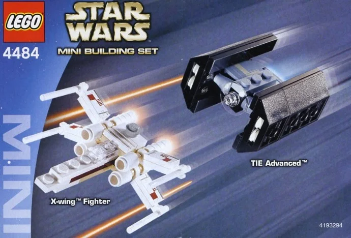 Lego Star Wars X-wing Tie Advanced mini Misb 2003