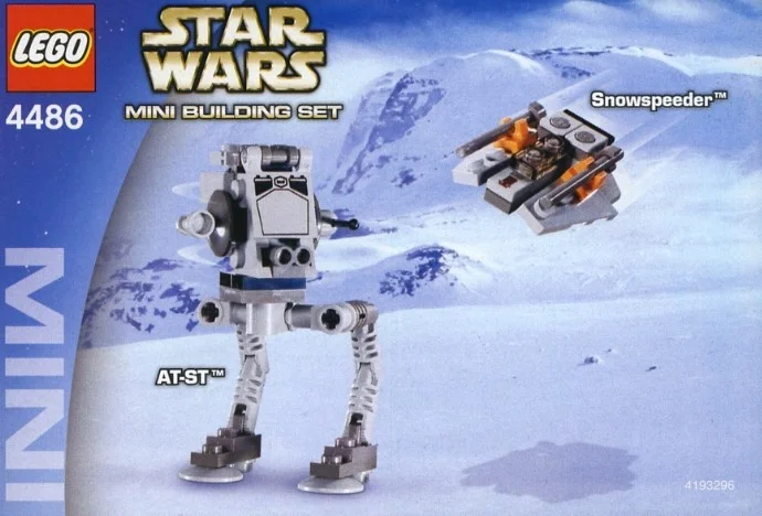 Mini At-st & Snowspeeder nowy zestaw klocków unikat
