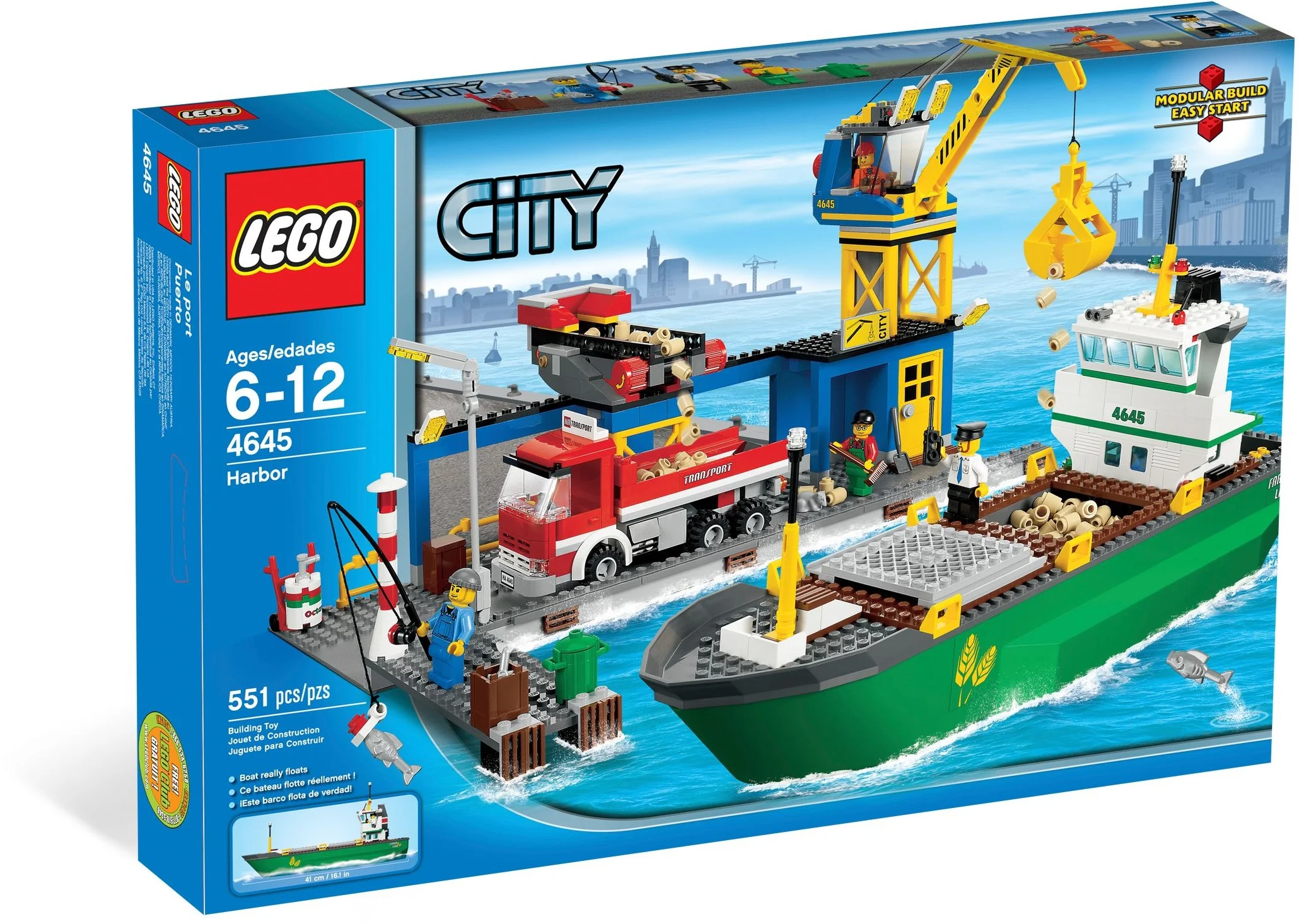 LEGO® 4645 Klocki Lego City Zestaw Port Przeładunkowy Statek - zdjęcie 16