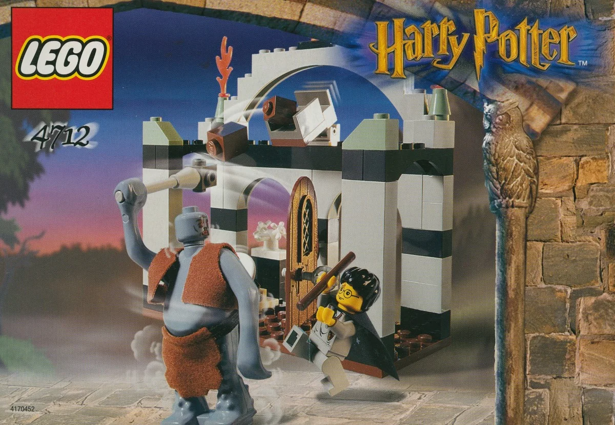 Harry Potter Troll na wolności Zestaw 71 Elementy Rok: 2002 Retro