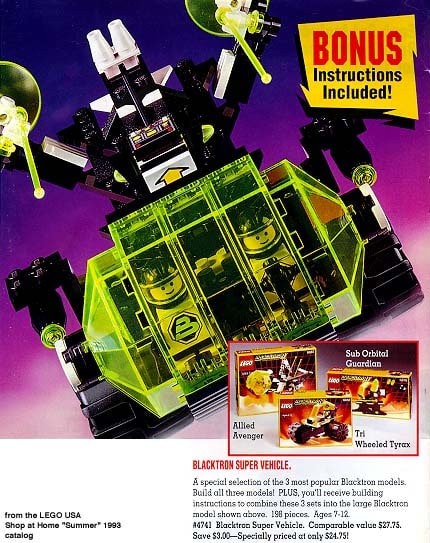 LEGO® 4741 Blacktron Super Vehicle (Value 3-Pack)