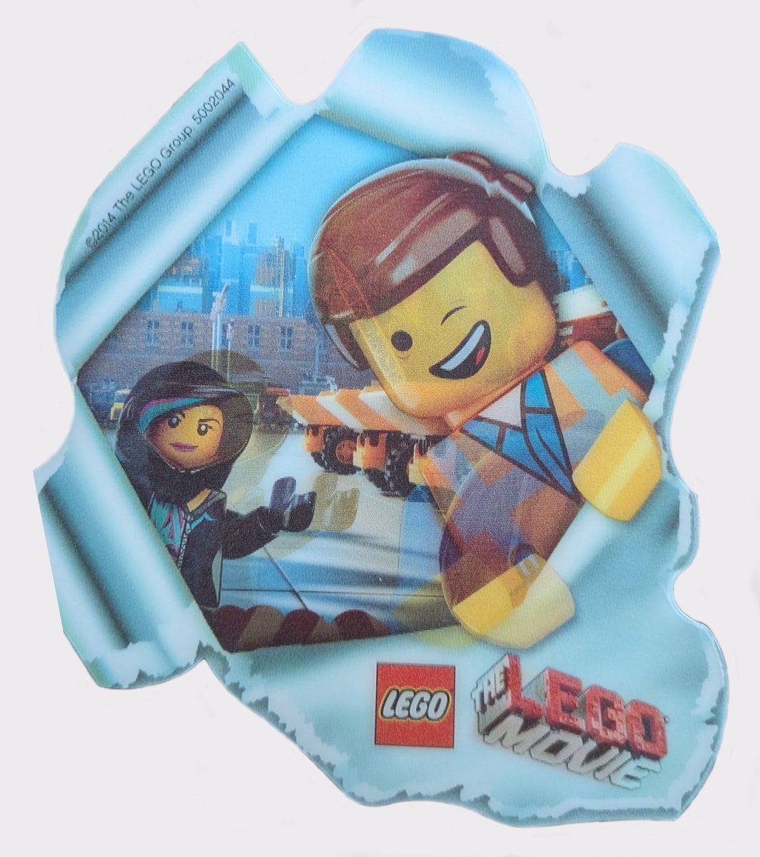 The LEGO Movie Emmet & Wyldstyle Lenticular Sticker