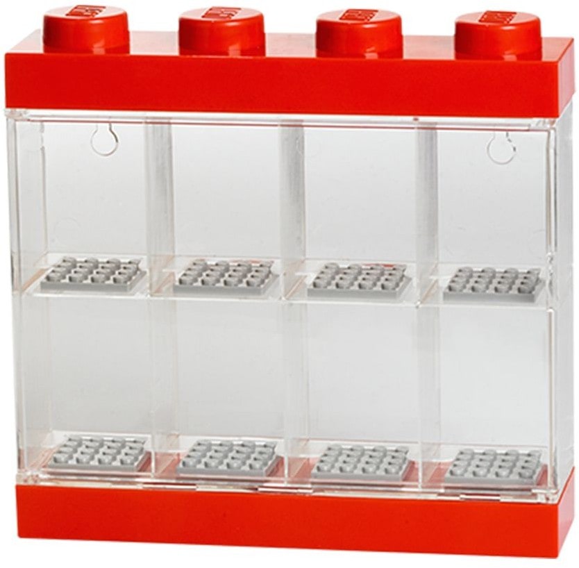 Minifigure Display Case 8 (Red)