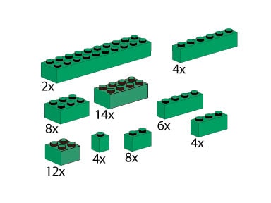 LEGO® 5215 Bricks Assorted, Green
