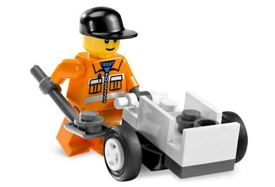 LEGO® 5611 nowy Lego City śmieciarz pracownik komunalny Misb 2008 - zdjęcie 5