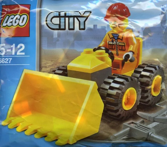 Lego City Buldożer Robotnik minifigurka polybag Misb 2008 mikołaj